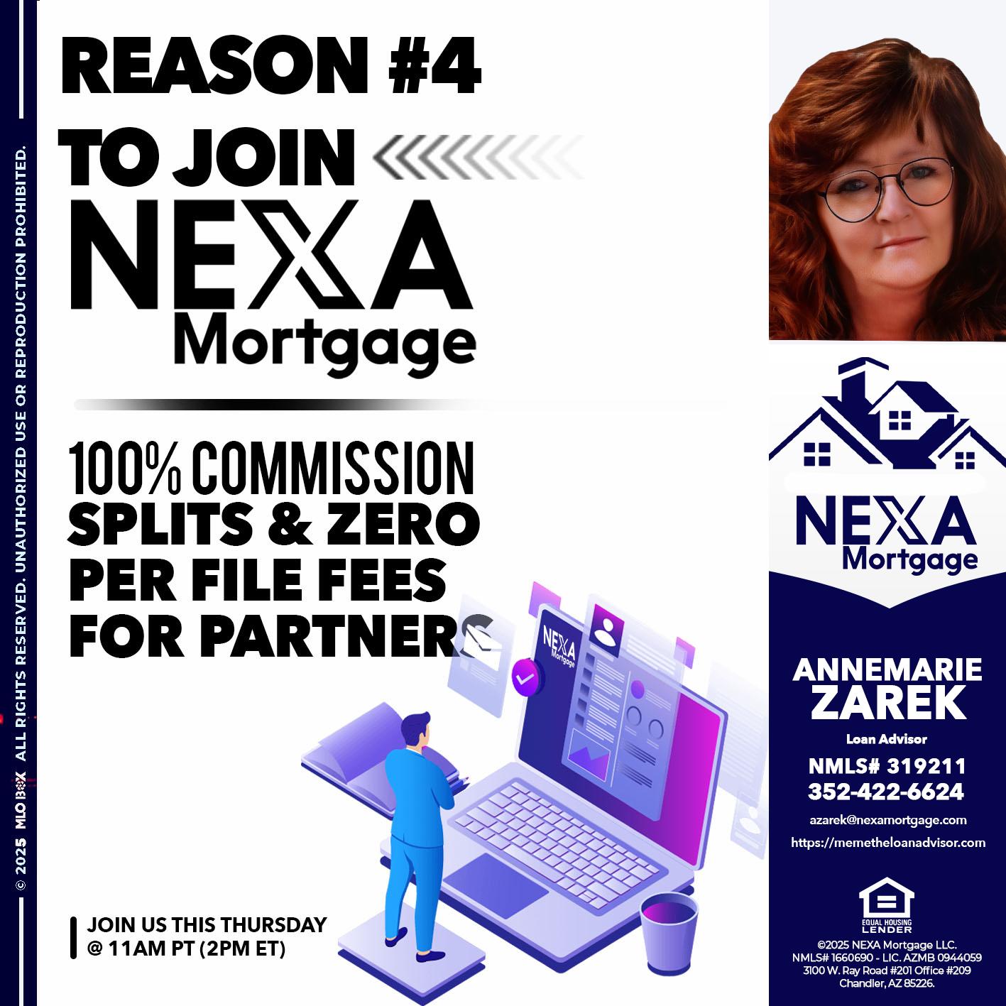 REASON 4 - AnneMarie Zarek -Mortgage Loan Originator