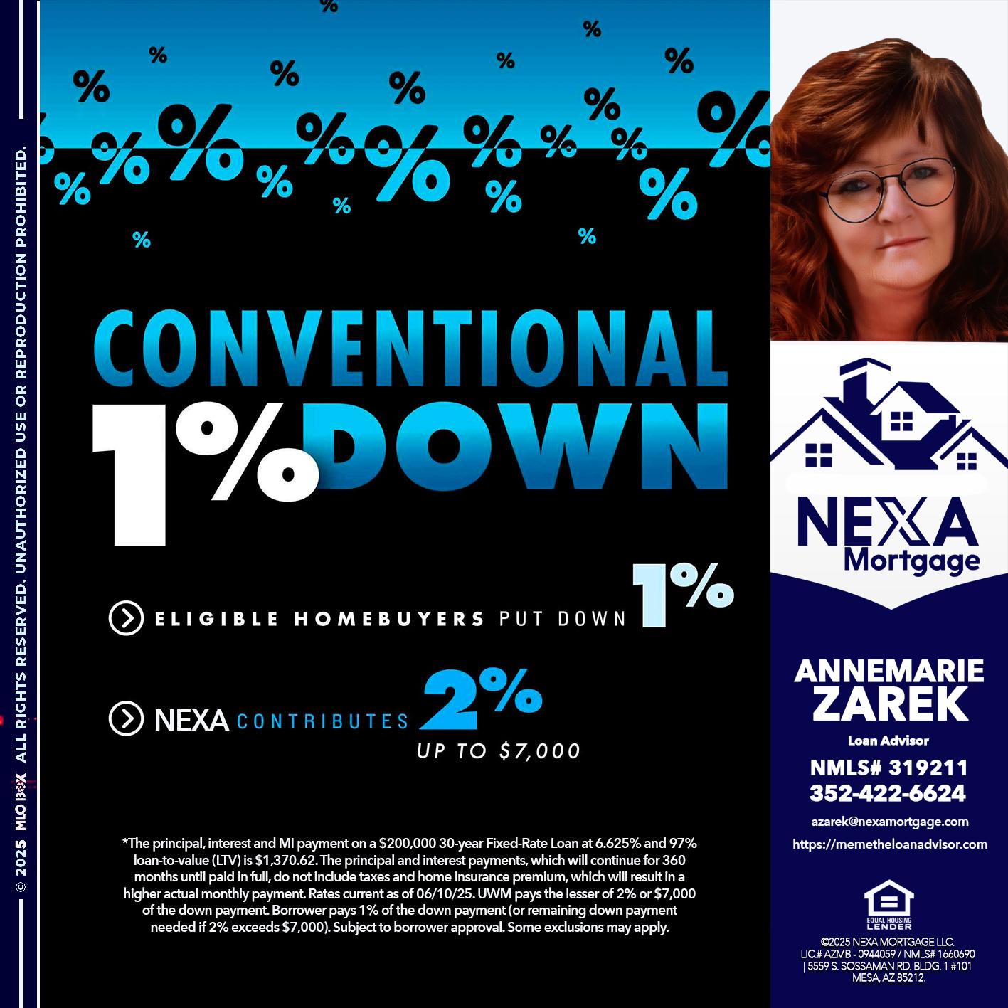 conventional - AnneMarie Zarek -Mortgage Loan Originator