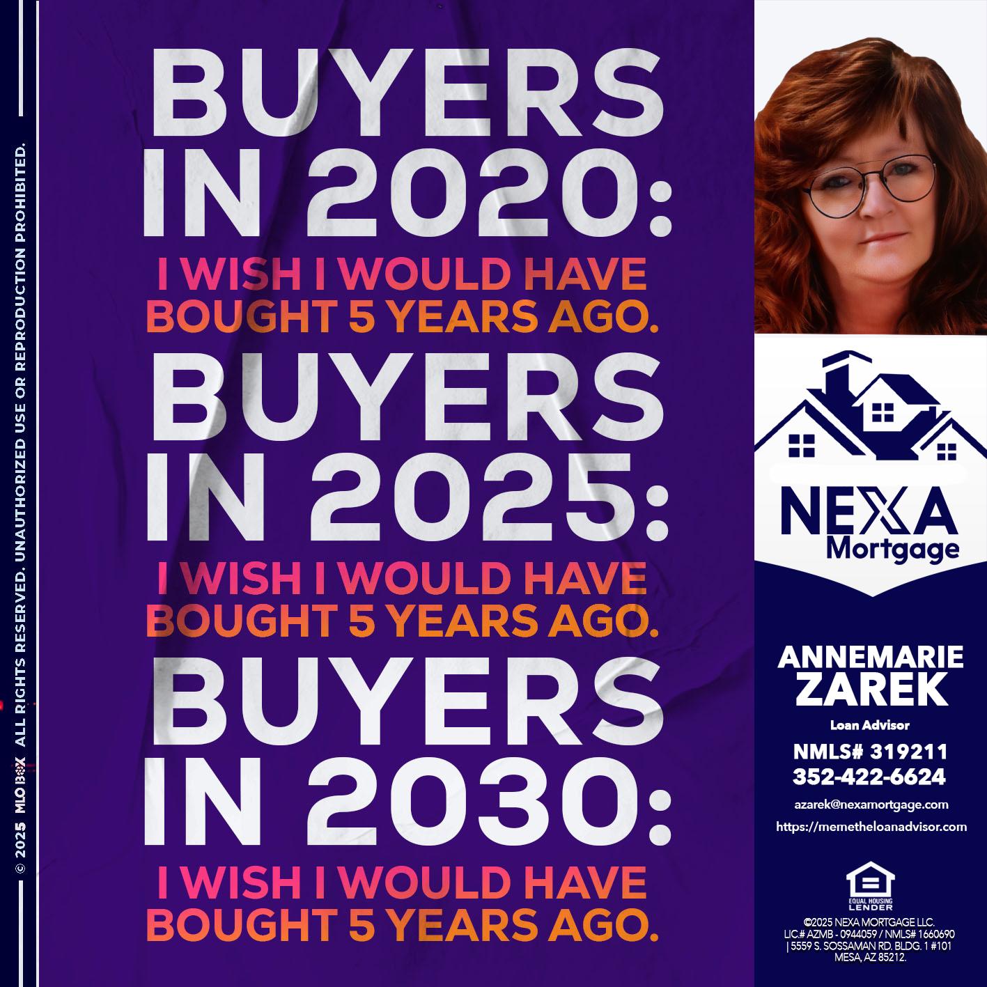 BUYERS IN 2020 - AnneMarie Zarek -Mortgage Loan Originator