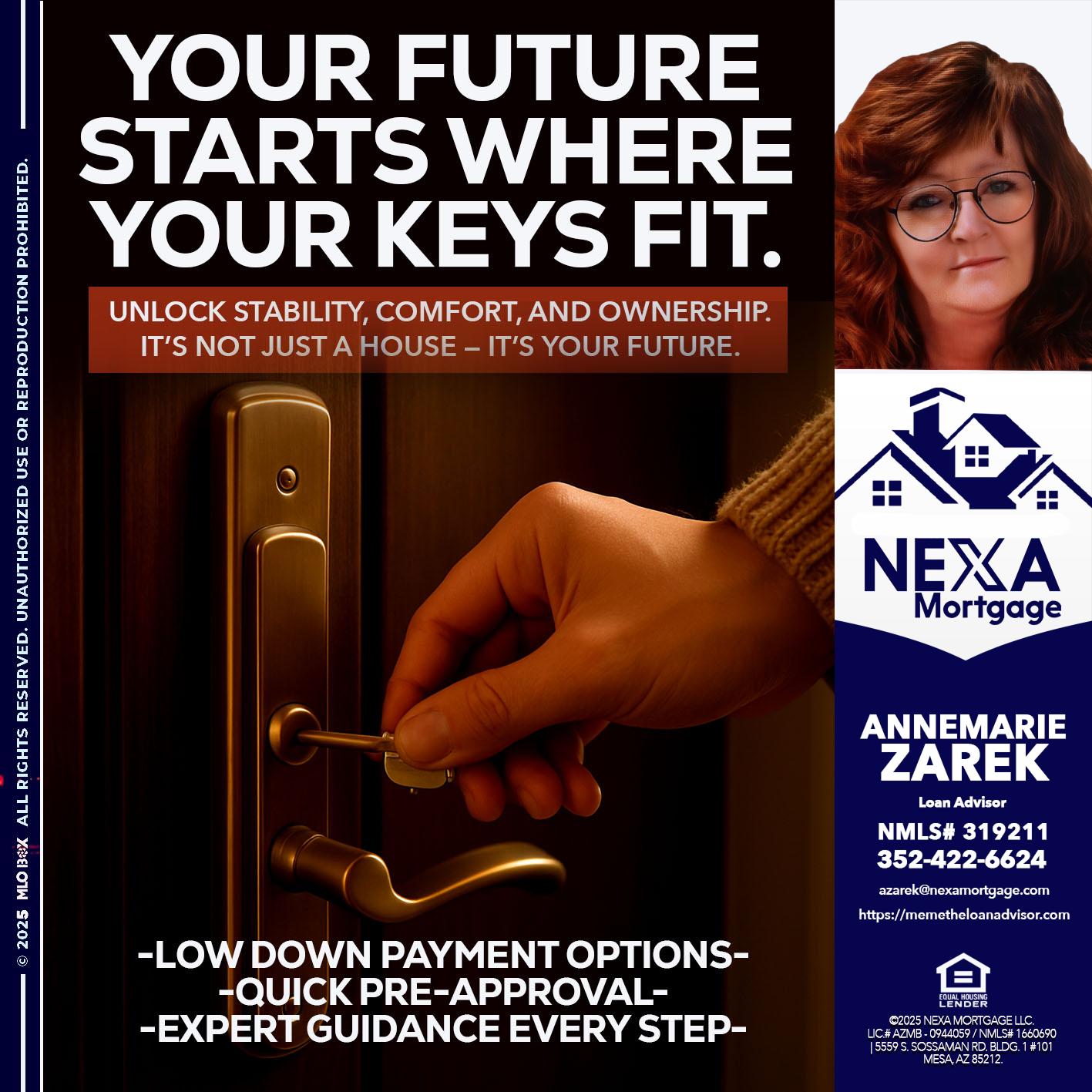 YOUR FUTURE - AnneMarie Zarek -Mortgage Loan Originator