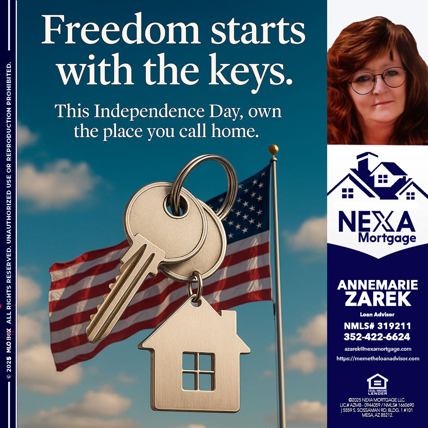 FREEDOM STARTS - AnneMarie Zarek -Mortgage Loan Originator