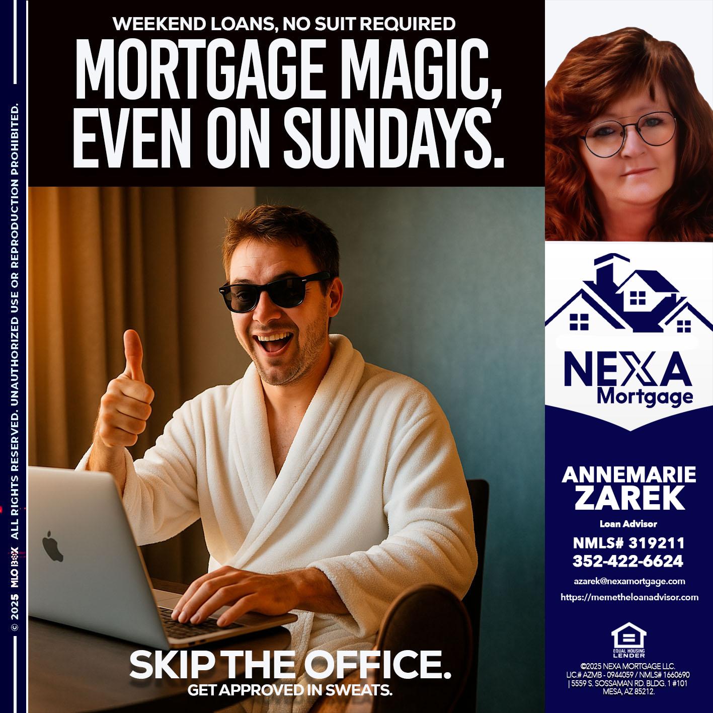 MORTGAGE MAGICS - AnneMarie Zarek -Mortgage Loan Originator