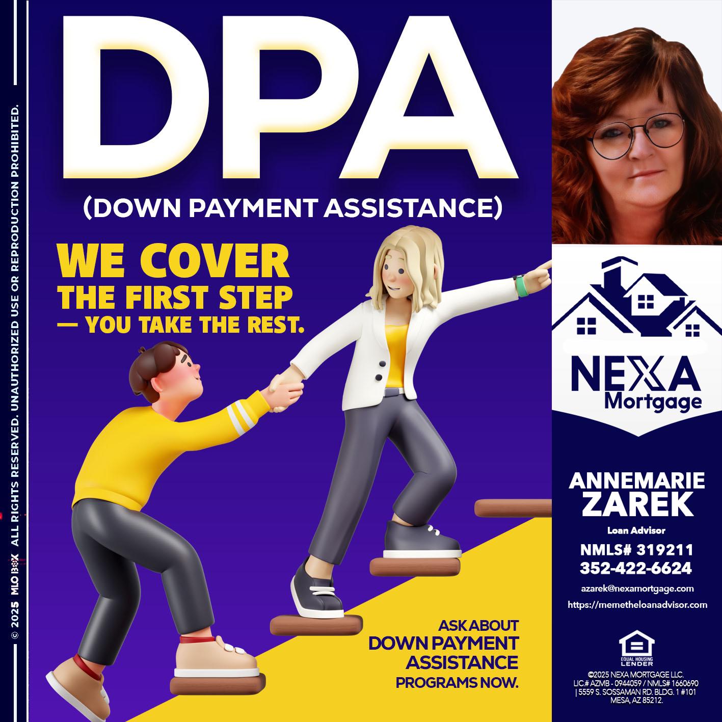 DPA LOANS - AnneMarie Zarek -Mortgage Loan Originator