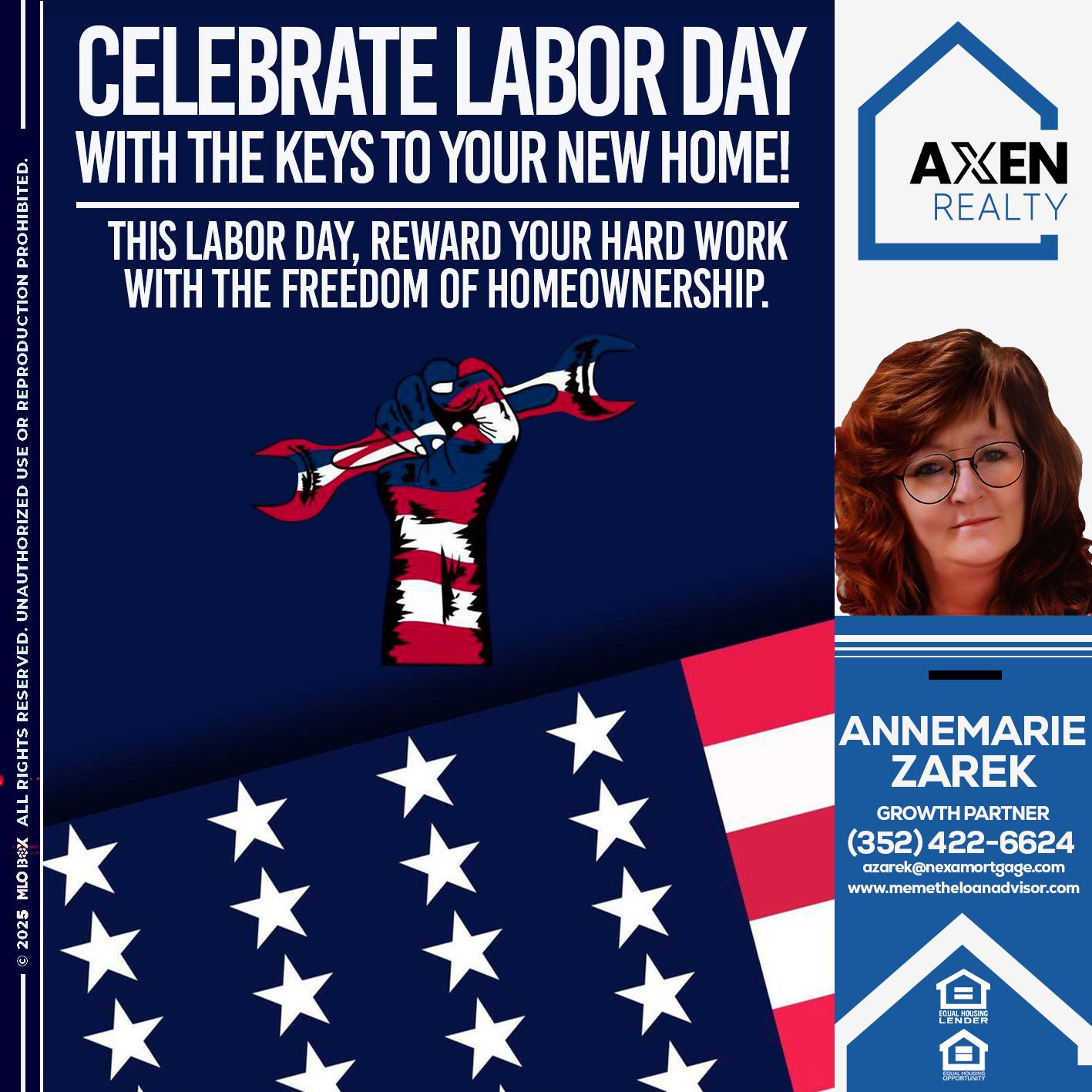 LABOR DAY - AnneMarie Zarek -Mortgage Loan Originator