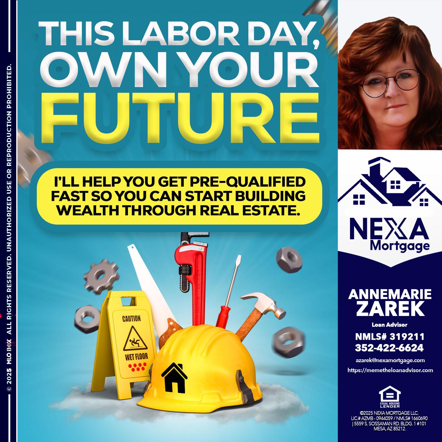 LABOR DAY - AnneMarie Zarek -Mortgage Loan Originator