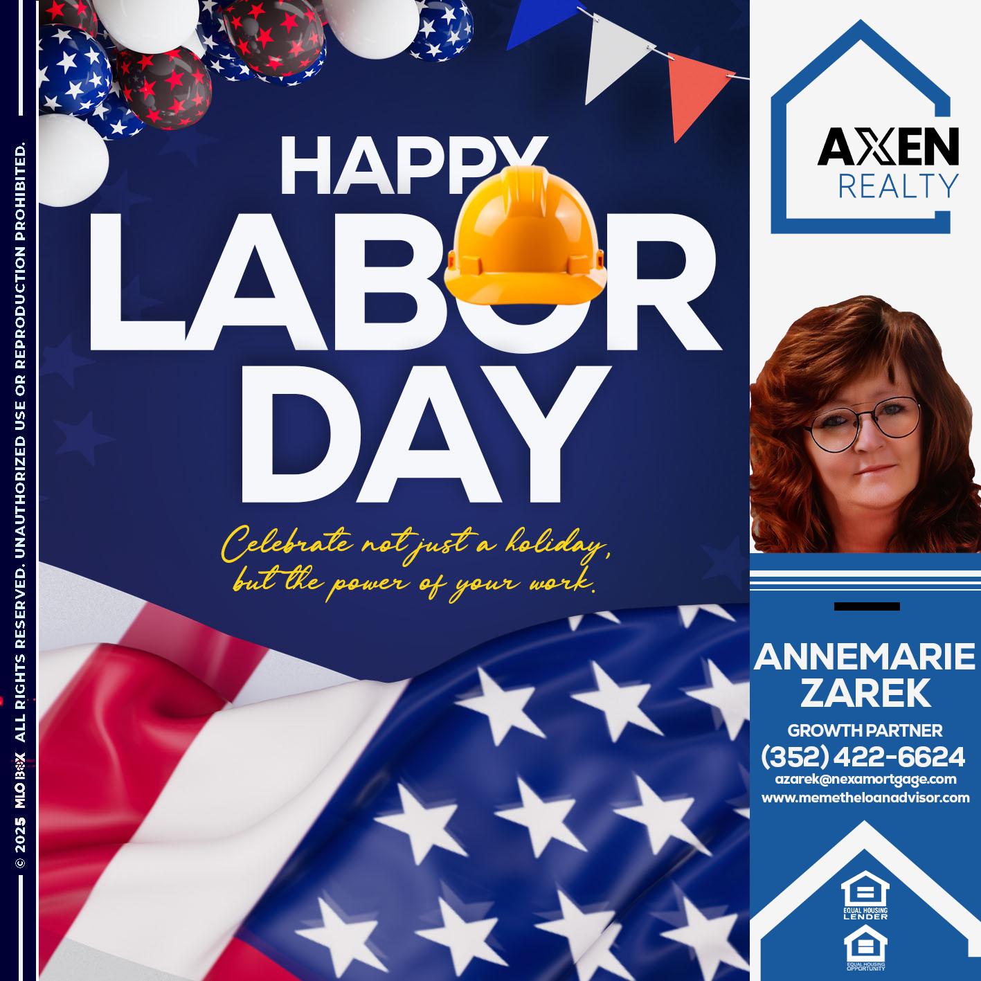 happy Labor Day - AnneMarie Zarek -Mortgage Loan Originator