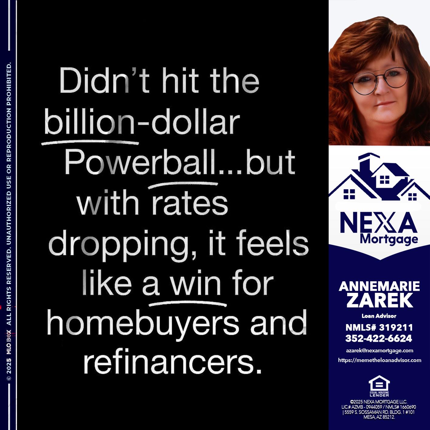 DIDNT HIT - AnneMarie Zarek -Mortgage Loan Originator