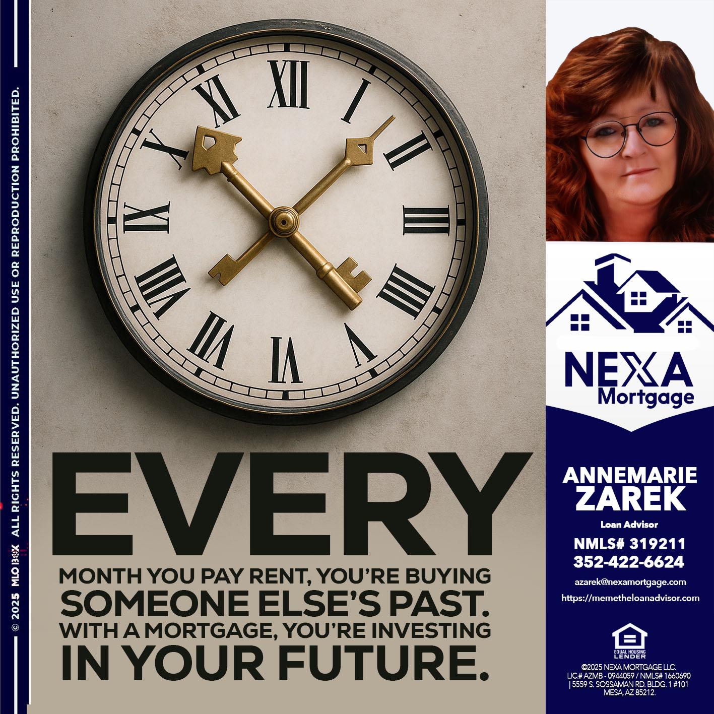 EVERY MONTH - AnneMarie Zarek -Mortgage Loan Originator