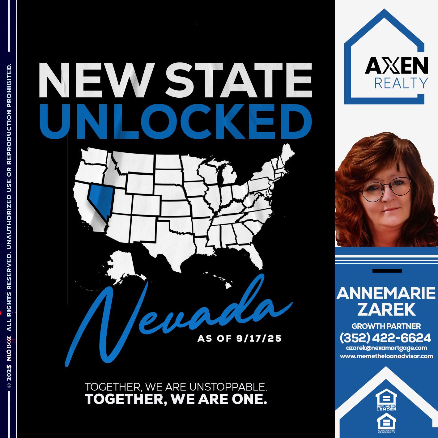 NEVADA - AnneMarie Zarek -Mortgage Loan Originator NEVADA - AnneMarie Zarek -Mortgage Loan Originator