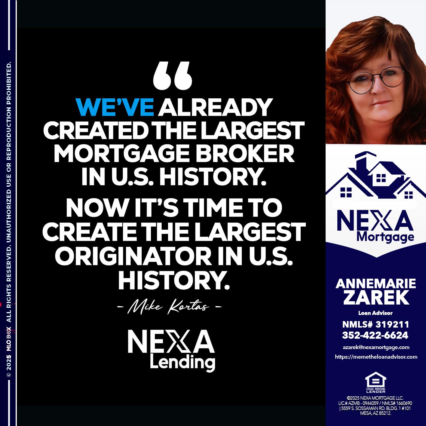 MIKE KORTAS - AnneMarie Zarek -Mortgage Loan Originator MIKE KORTAS - AnneMarie Zarek -Mortgage Loan Originator