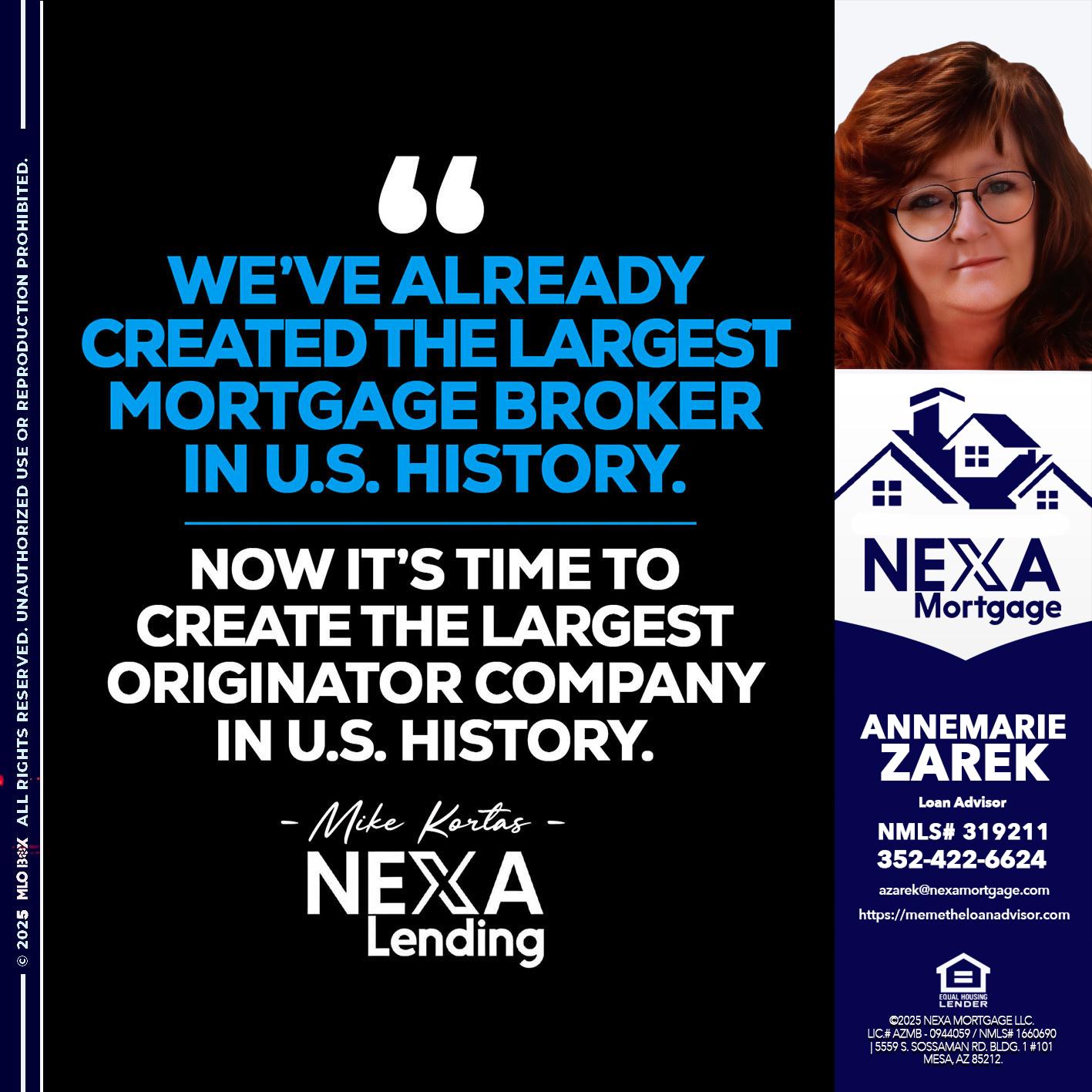 weve already - AnneMarie Zarek -Mortgage Loan Originator weve already - AnneMarie Zarek -Mortgage Loan Originator