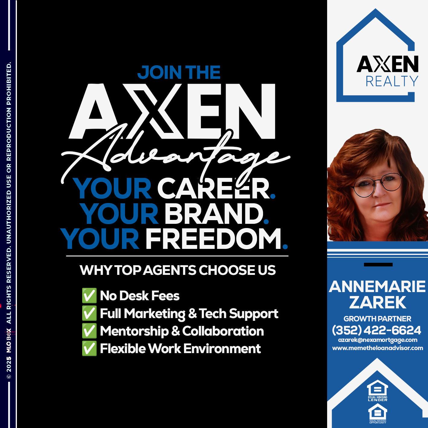 JOIN THE AXEN - AnneMarie Zarek -Mortgage Loan Originator
