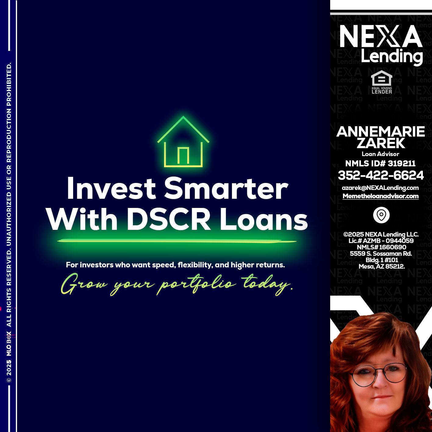DSCR - AnneMarie Zarek -Mortgage Loan Originator
