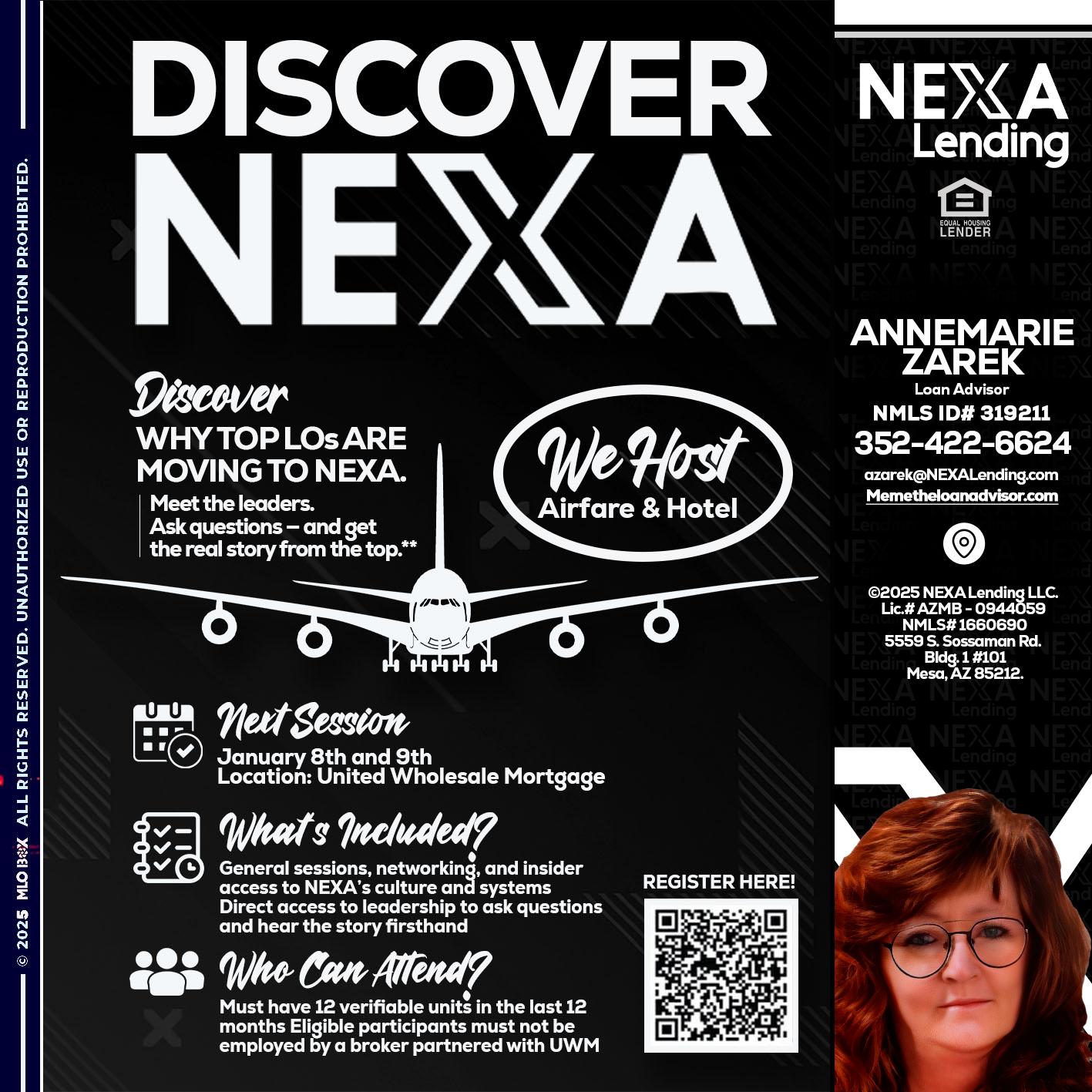 DISCOVER NEXA - AnneMarie Zarek -Mortgage Loan Originator