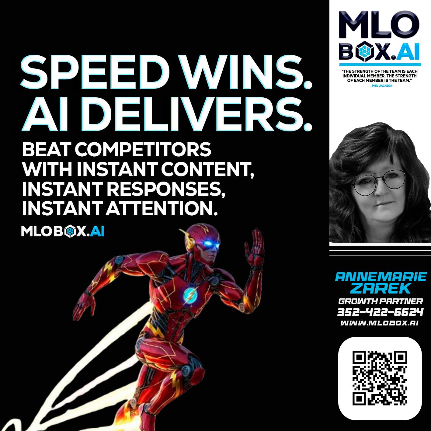 SPEED WINS - AnneMarie Zarek -Mortgage Loan Originator