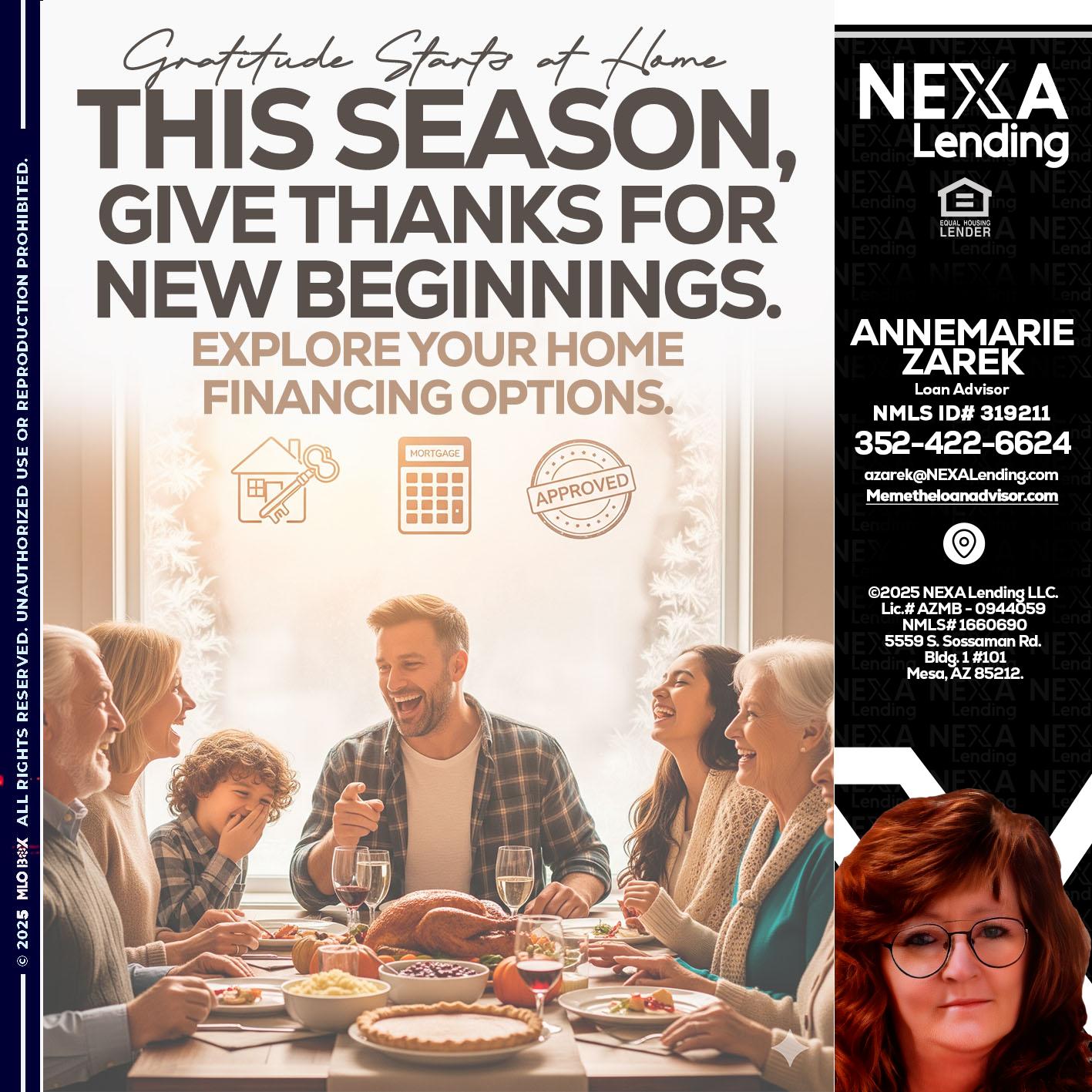 THIS SEASON - AnneMarie Zarek -Mortgage Loan Originator