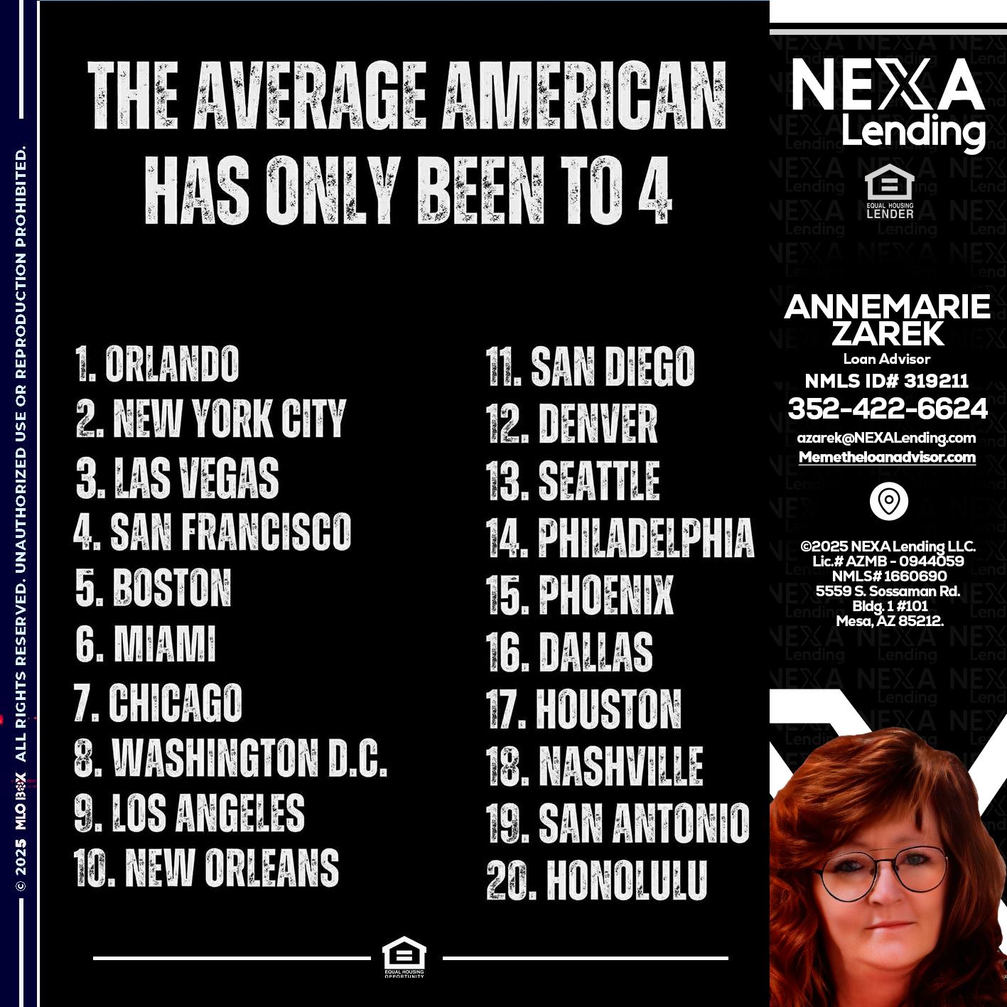 THE AVERAGE AMERICAN - AnneMarie Zarek -Mortgage Loan Originator