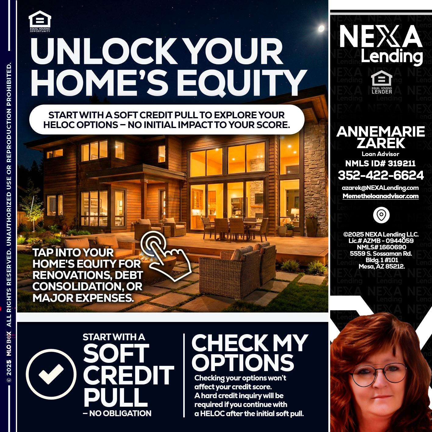 UNLOCK YOUR HOMES - AnneMarie Zarek -Mortgage Loan Originator