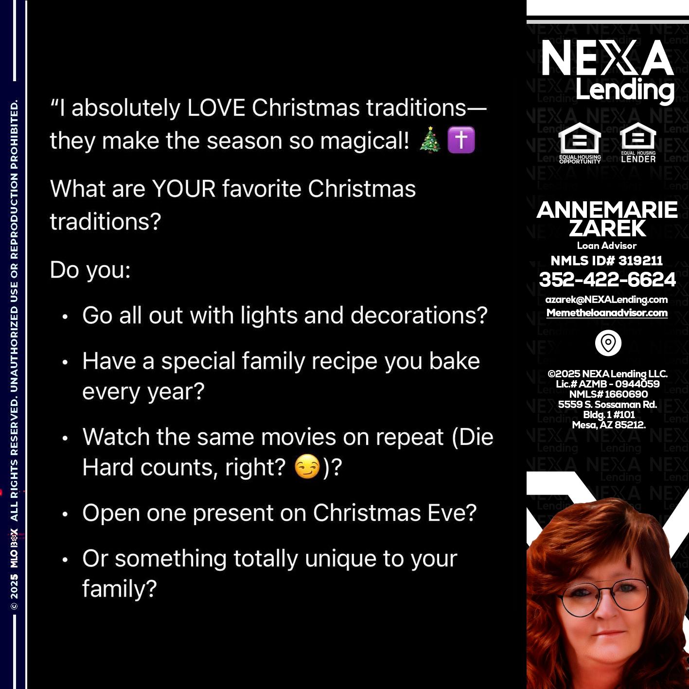 I love christmas - AnneMarie Zarek -Mortgage Loan Originator