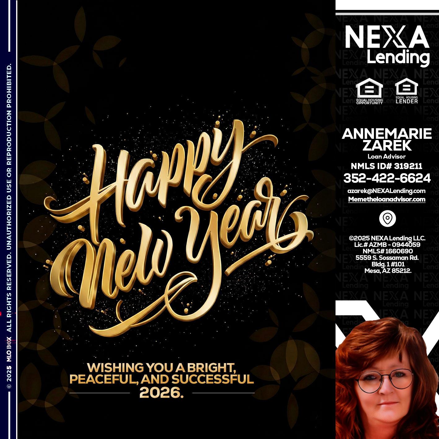 HAPPY NEW YEAR - AnneMarie Zarek -Mortgage Loan Originator