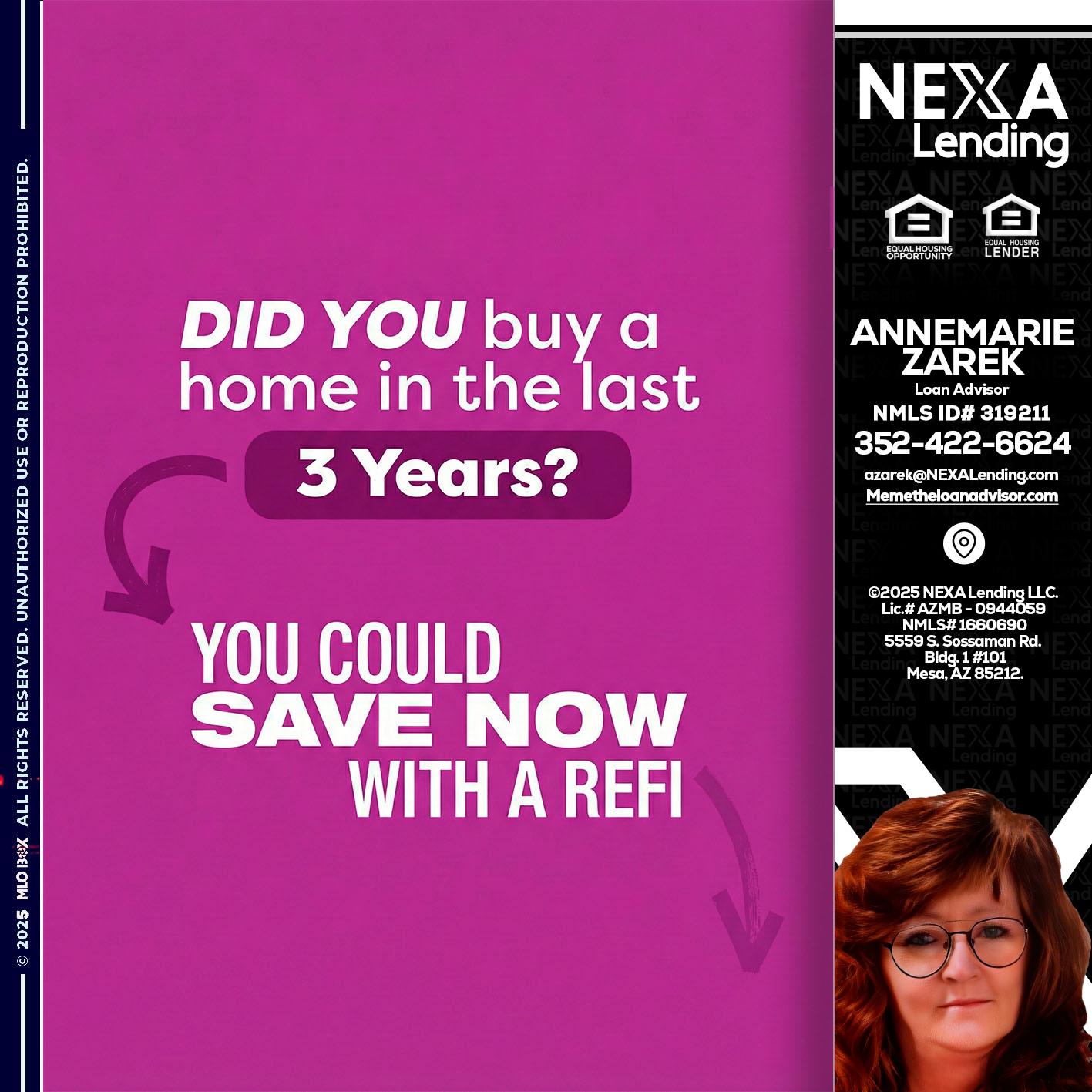 did you - AnneMarie Zarek -Mortgage Loan Originator
