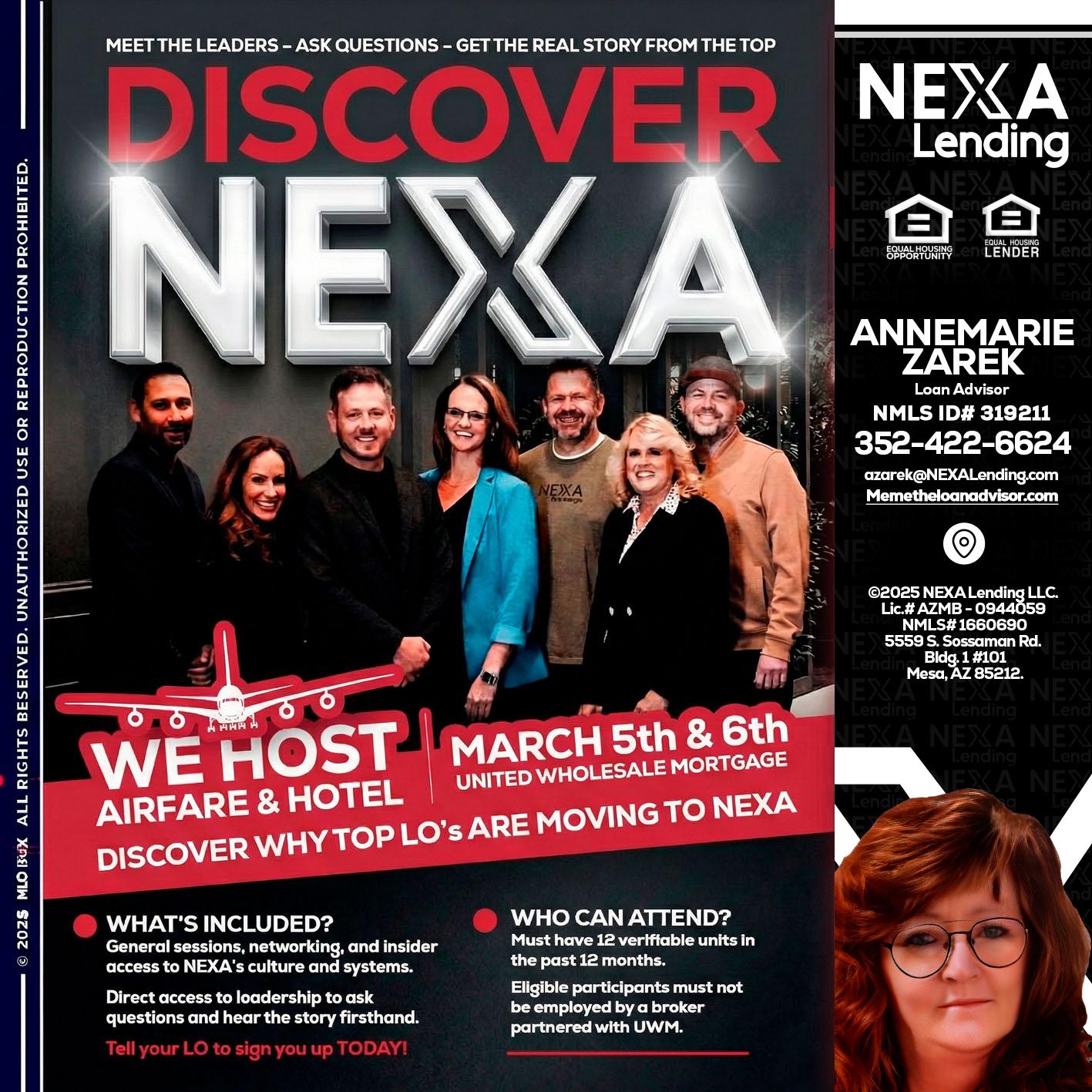 DISCOVER NEXA - AnneMarie Zarek -Mortgage Loan Originator