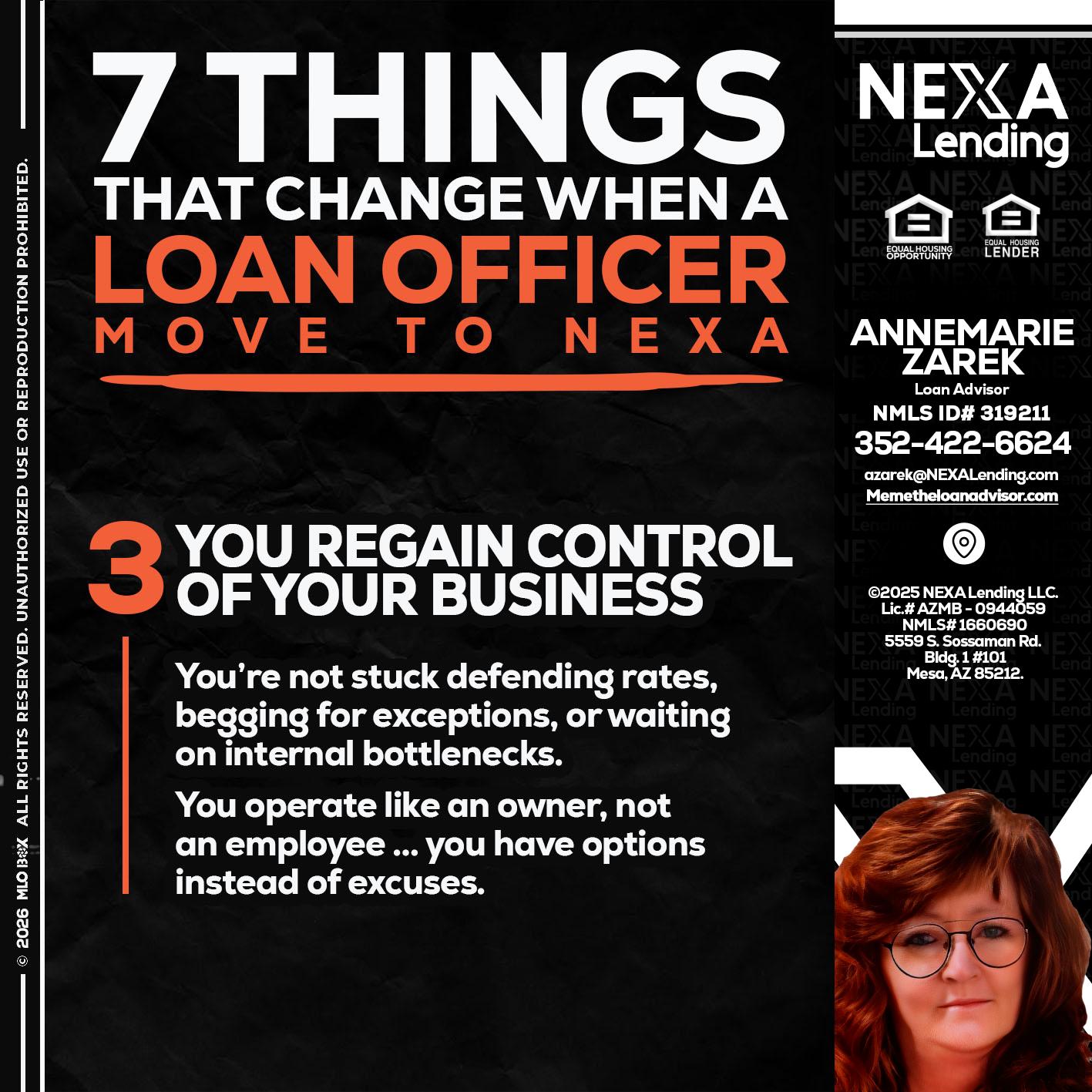 7 things (3) - AnneMarie Zarek -Mortgage Loan Originator