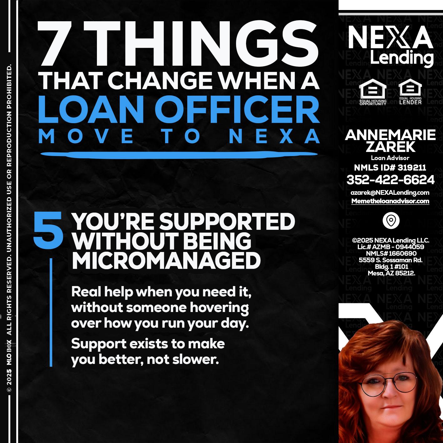 7 THINGS (5) - AnneMarie Zarek -Mortgage Loan Originator