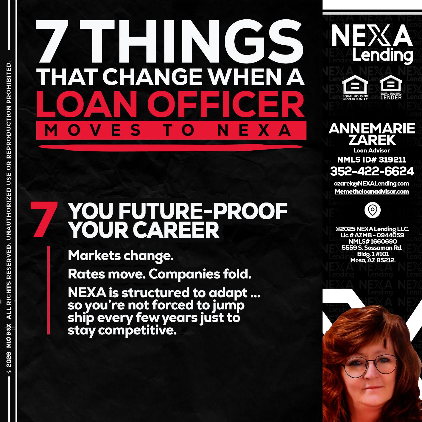 7 THINGS (7) - AnneMarie Zarek -Mortgage Loan Originator