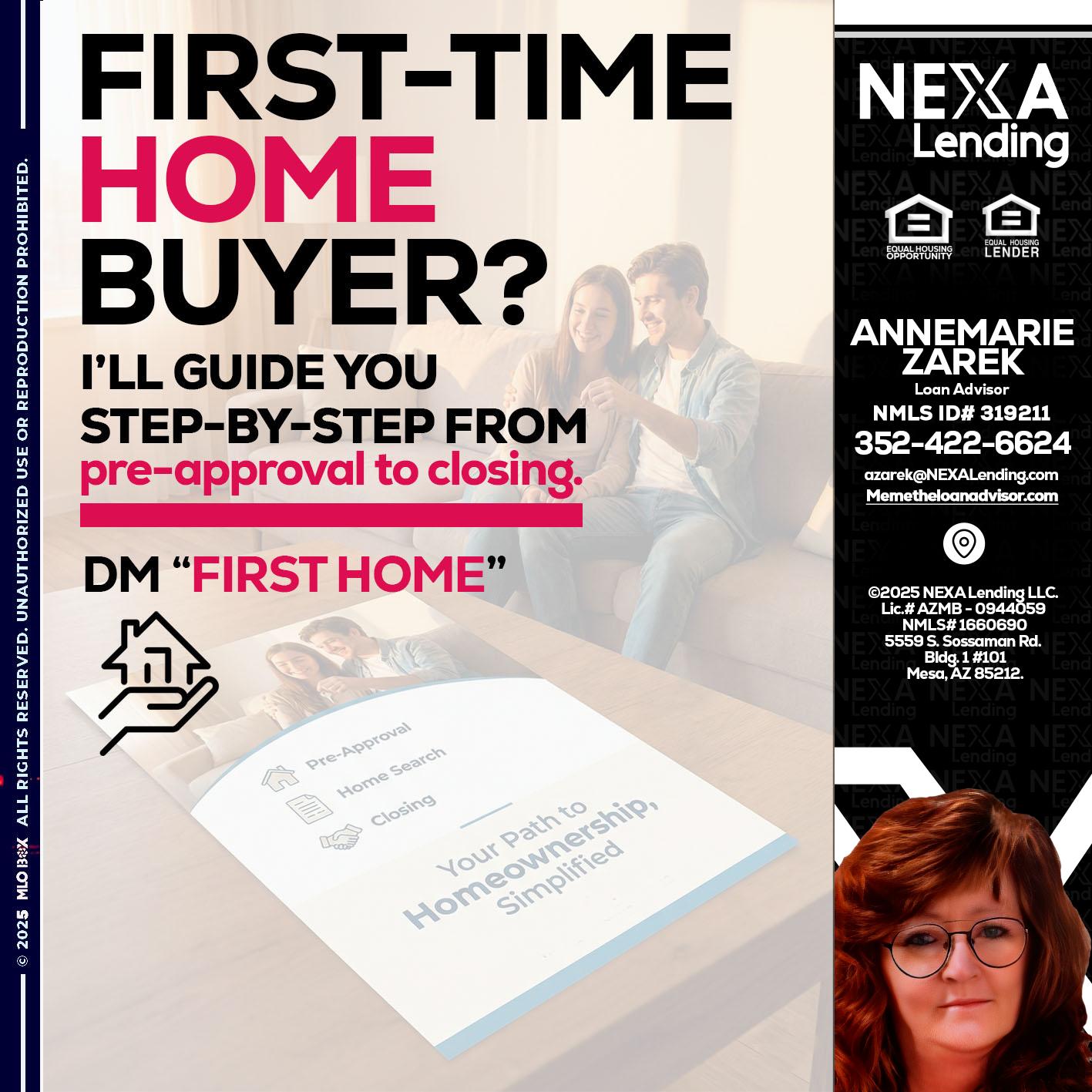 first time home buyer - AnneMarie Zarek -Mortgage Loan Originator