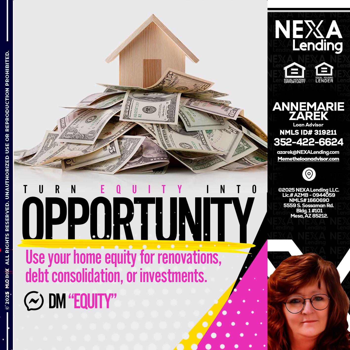 opportunity - AnneMarie Zarek -Mortgage Loan Originator