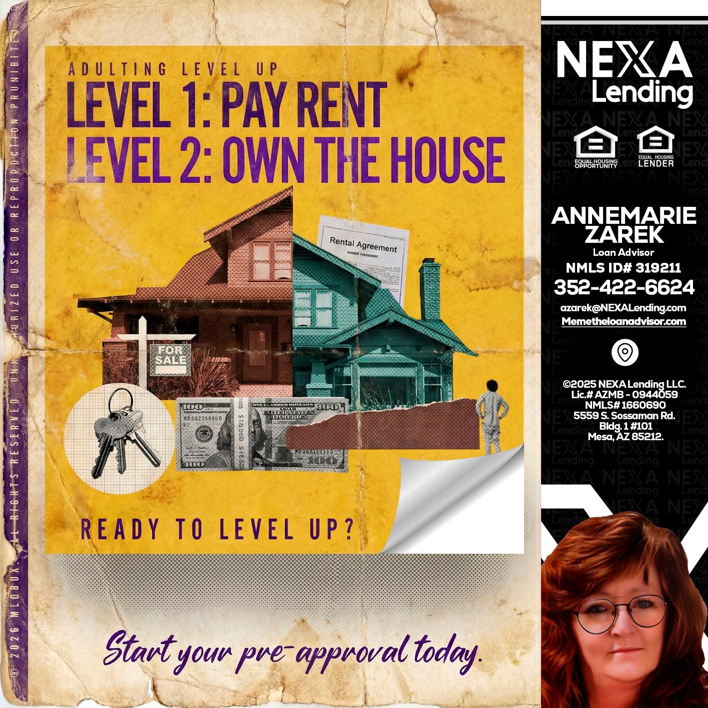 LEVEL 1 - AnneMarie Zarek -Mortgage Loan Originator