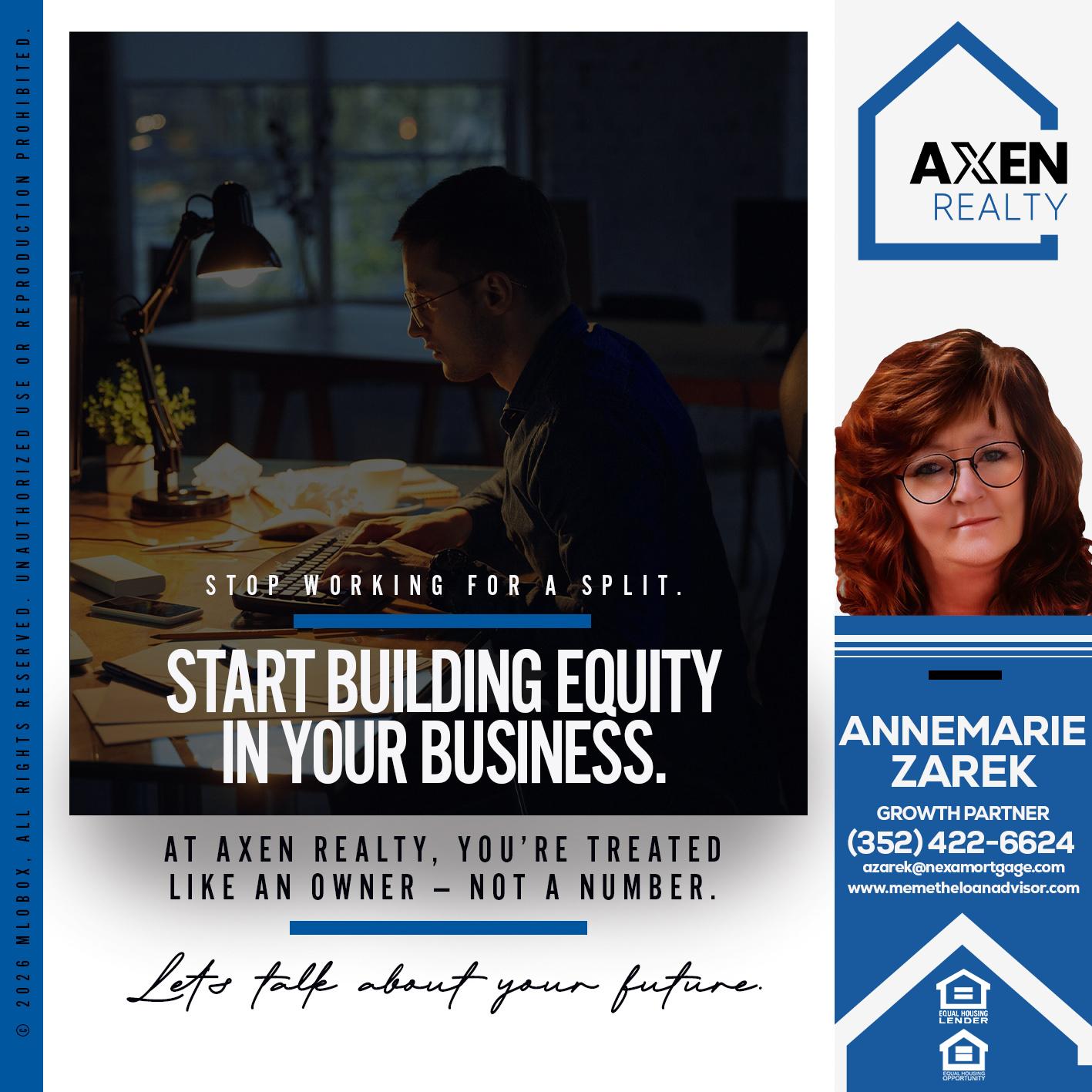 STOP WORKING FOR - AnneMarie Zarek -Mortgage Loan Originator