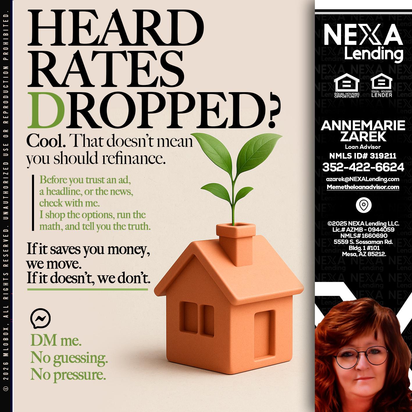 HEARD RATES - AnneMarie Zarek -Mortgage Loan Originator