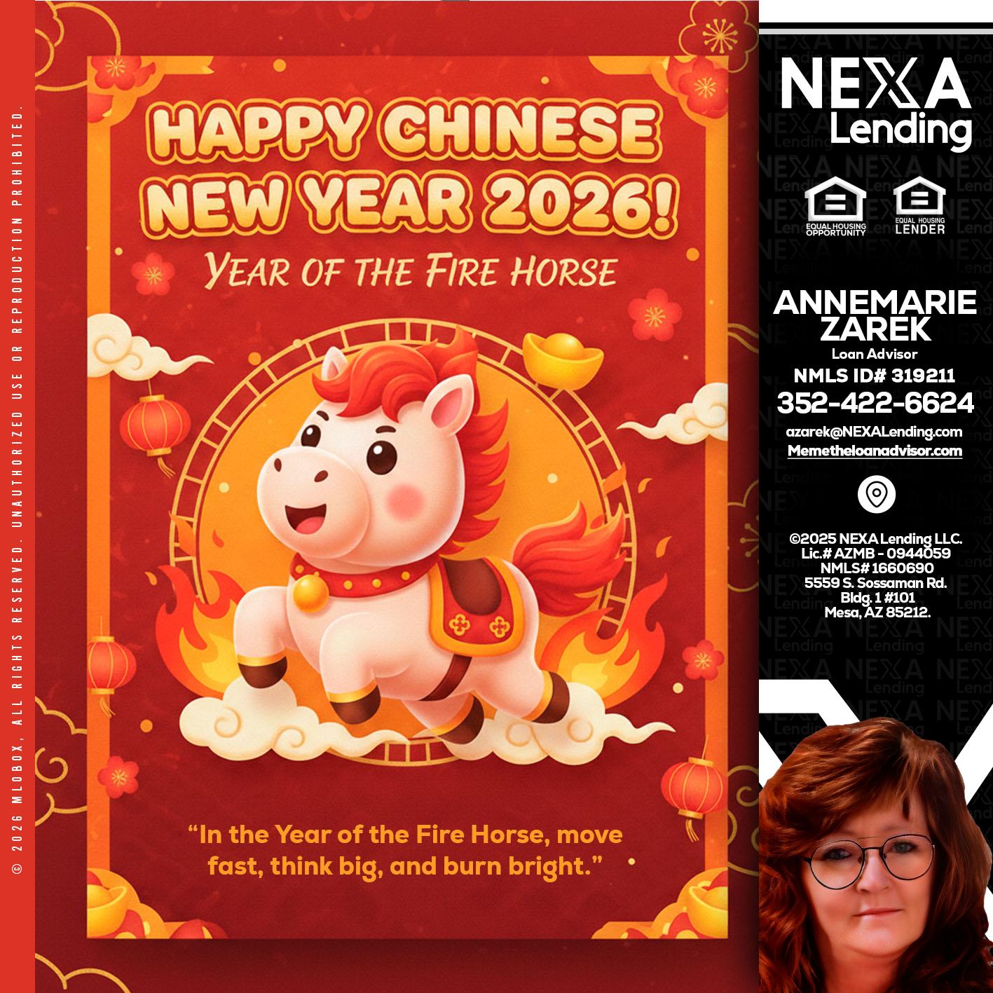 happy Chinese new year - AnneMarie Zarek -Mortgage Loan Originator