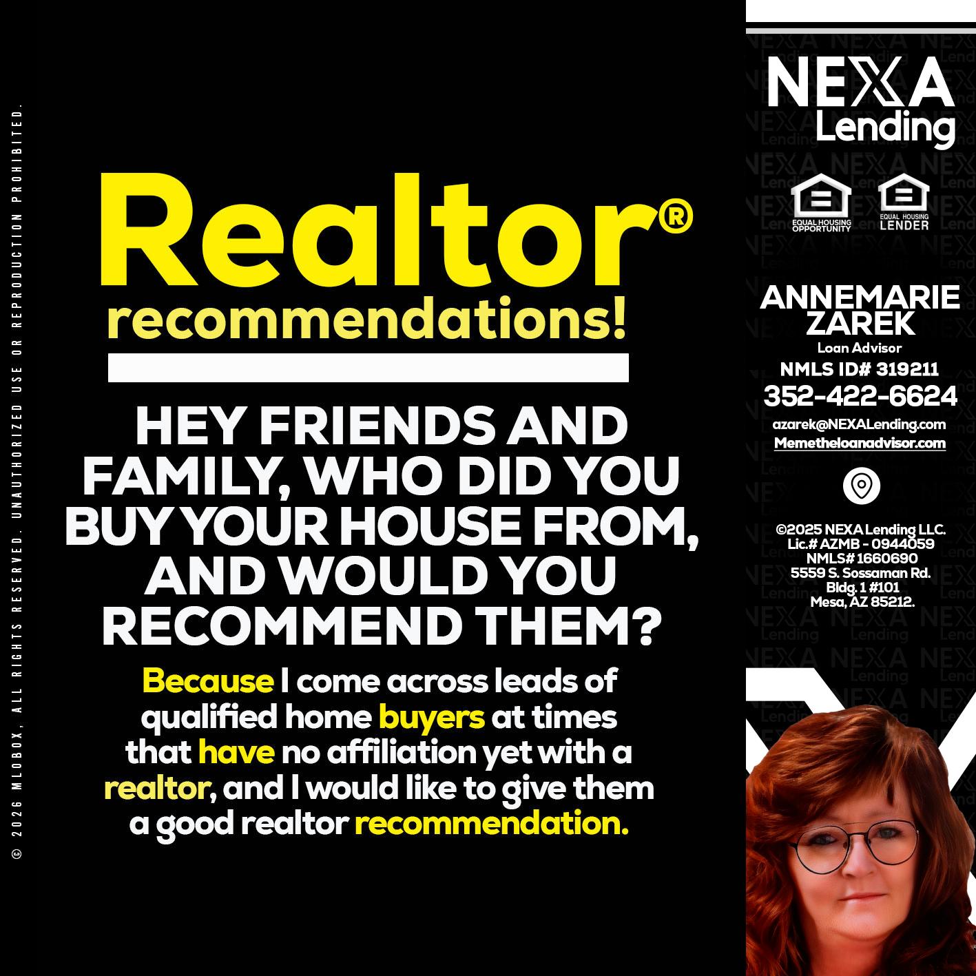 REALTOR - AnneMarie Zarek -Mortgage Loan Originator