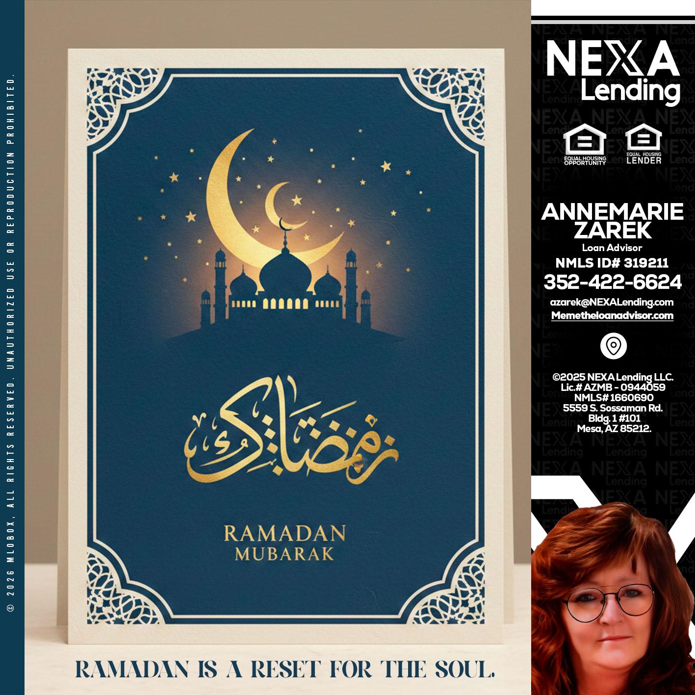 HAPPY RAMADAN - AnneMarie Zarek -Mortgage Loan Originator