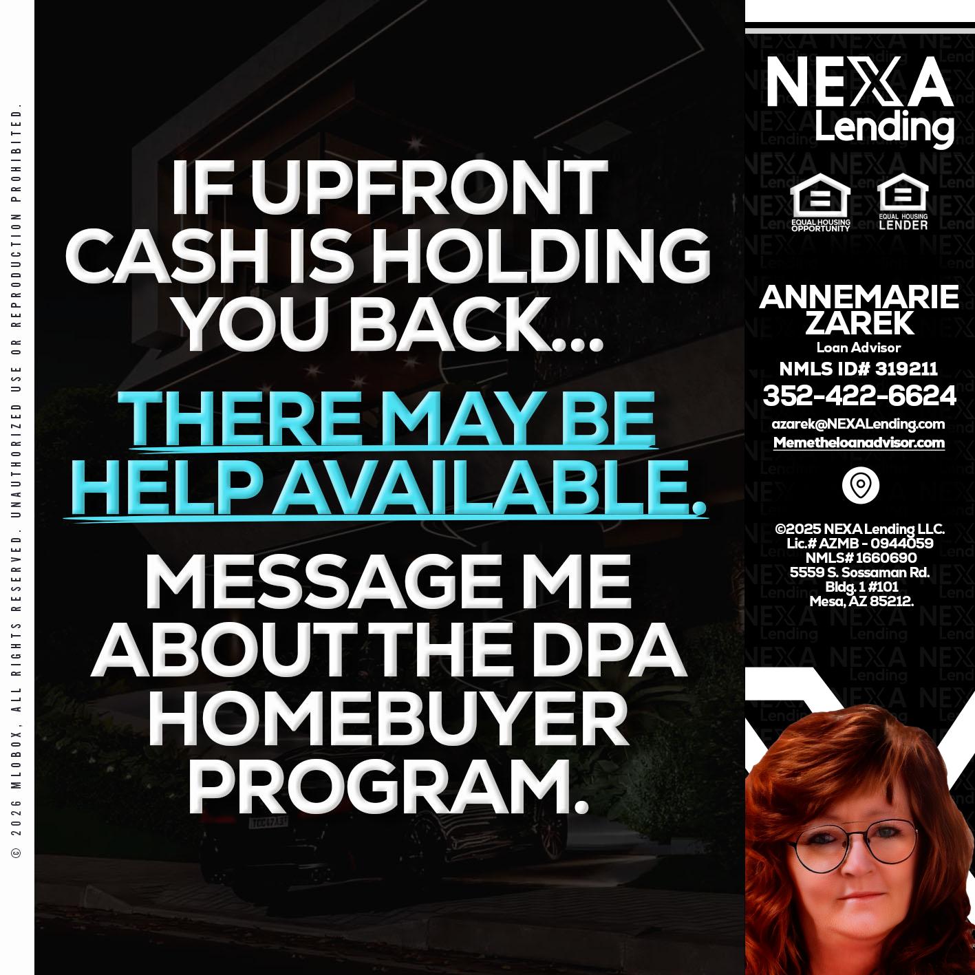 IF UPFRONT - AnneMarie Zarek -Mortgage Loan Originator
