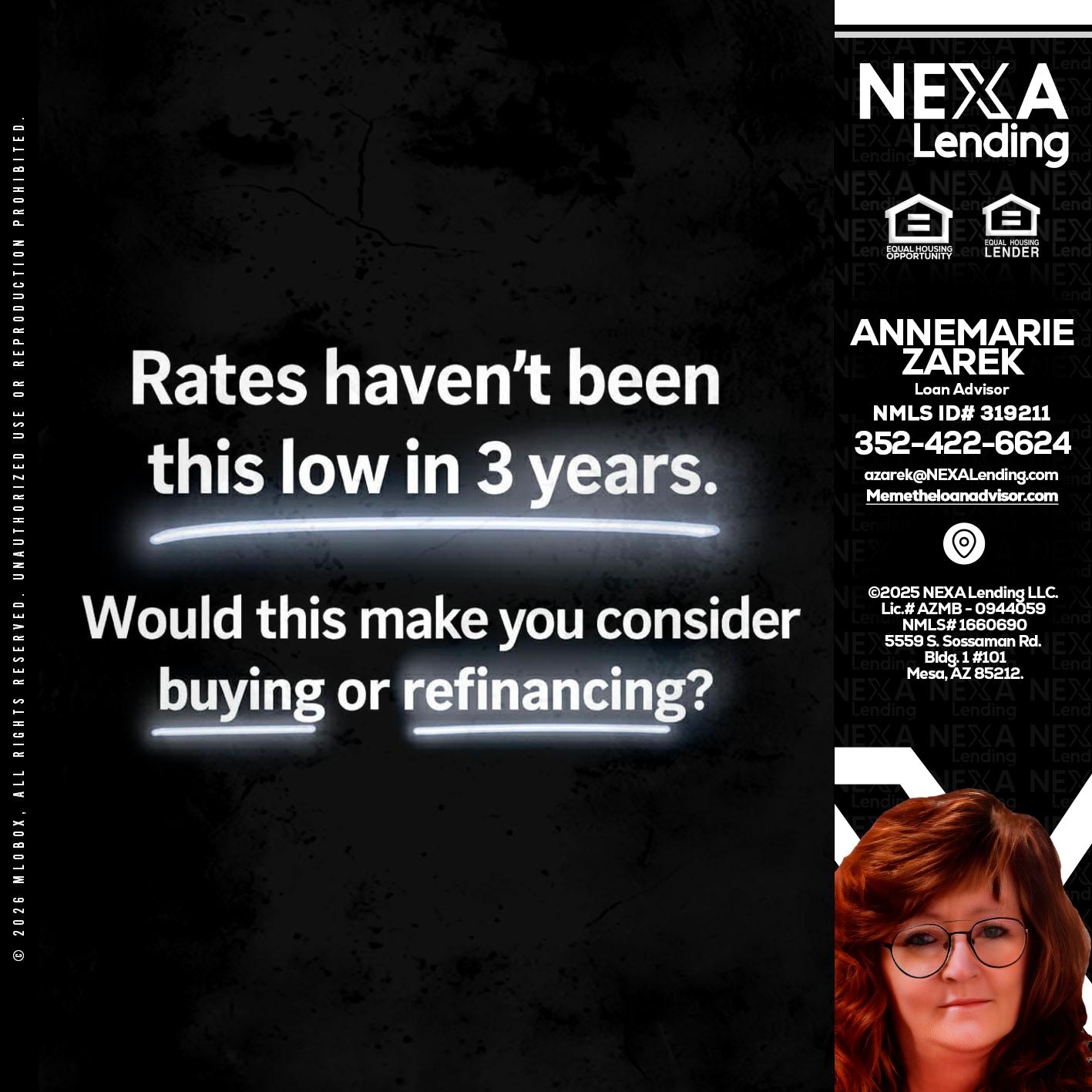 RATES HAVEN'T - AnneMarie Zarek -Mortgage Loan Originator