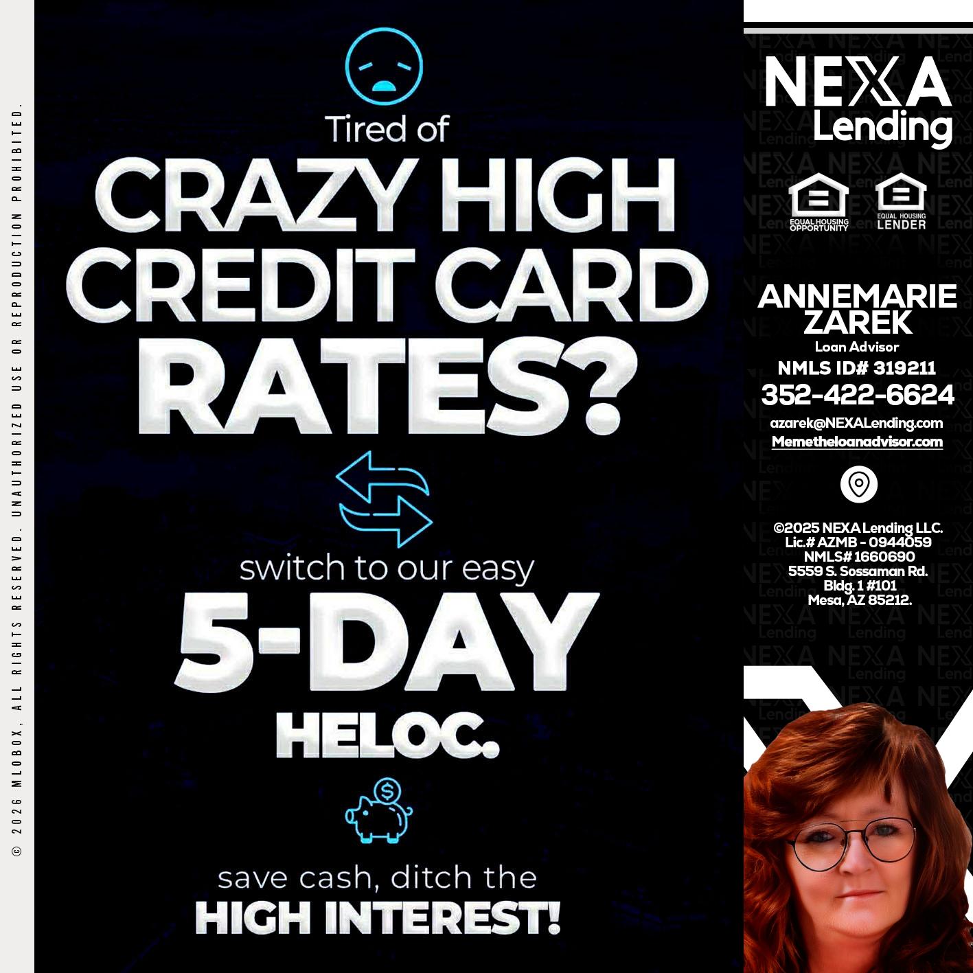 CRAZY HIGH - AnneMarie Zarek -Mortgage Loan Originator