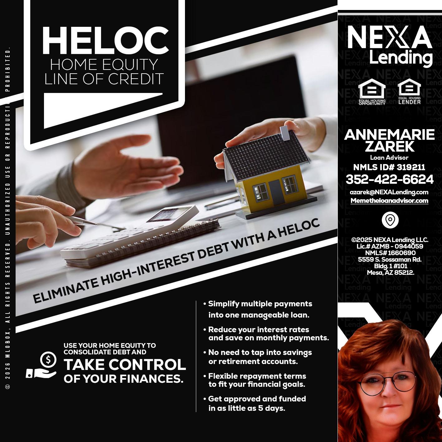 HELOC - AnneMarie Zarek -Mortgage Loan Originator