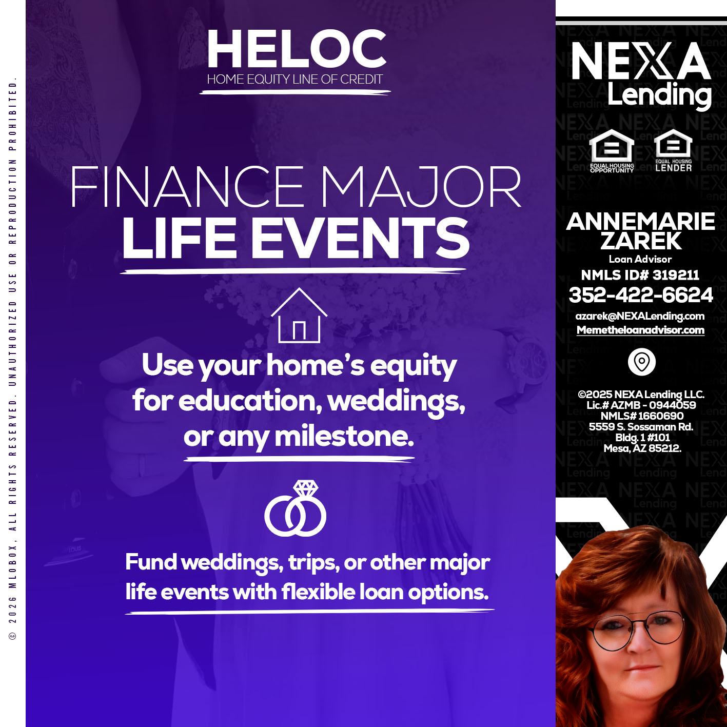 HELOC - AnneMarie Zarek -Mortgage Loan Originator