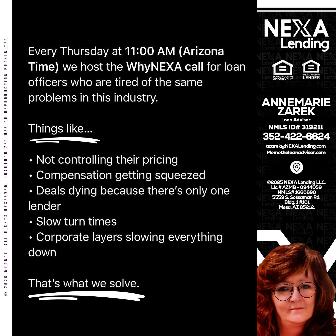 WHY NEXA - AnneMarie Zarek -Mortgage Loan Originator