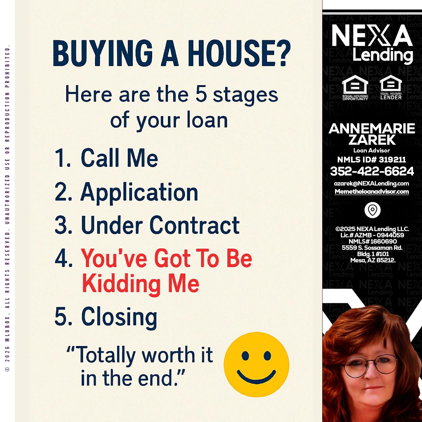BUYING A HOUSE - AnneMarie Zarek -Mortgage Loan Originator