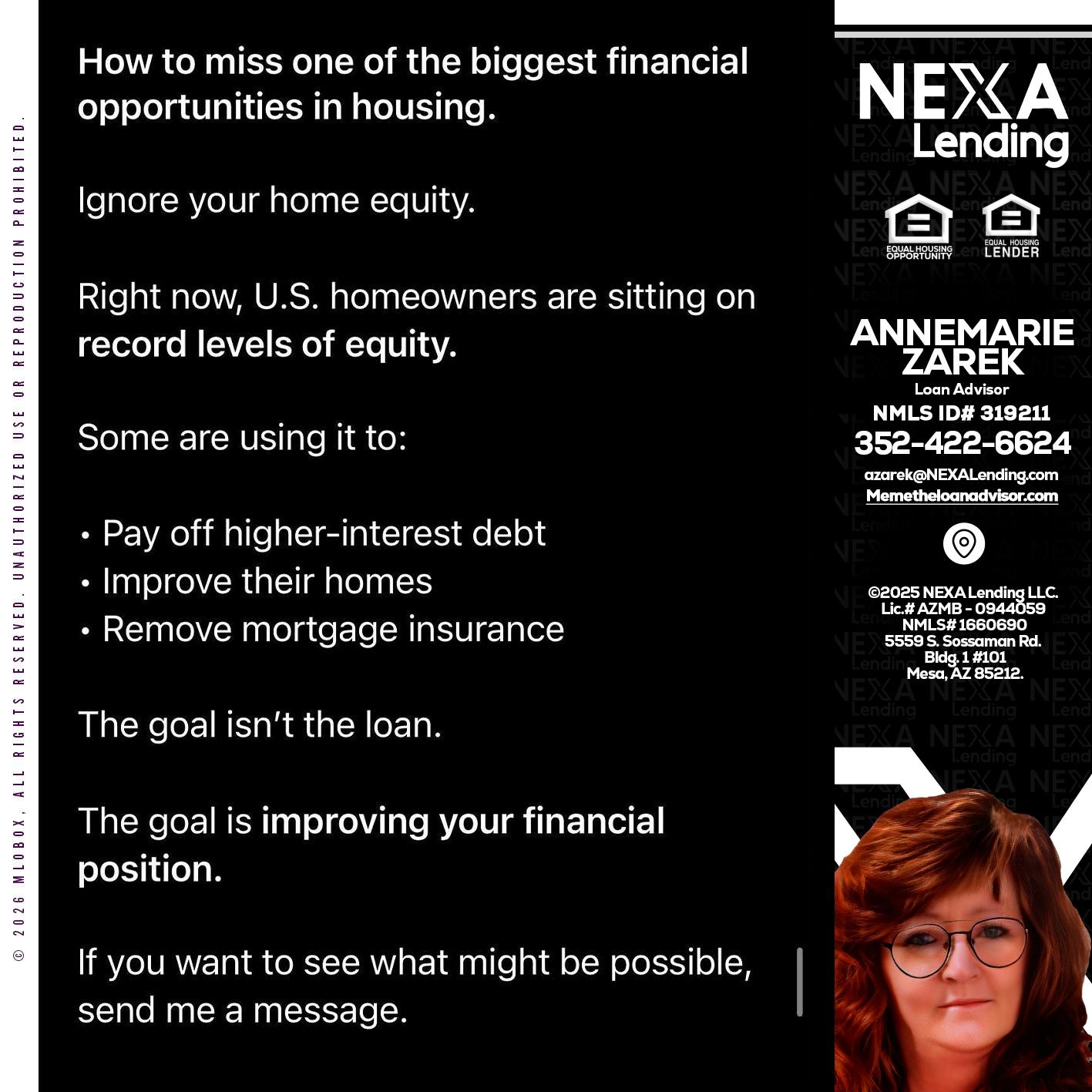 how to miss - AnneMarie Zarek -Mortgage Loan Originator