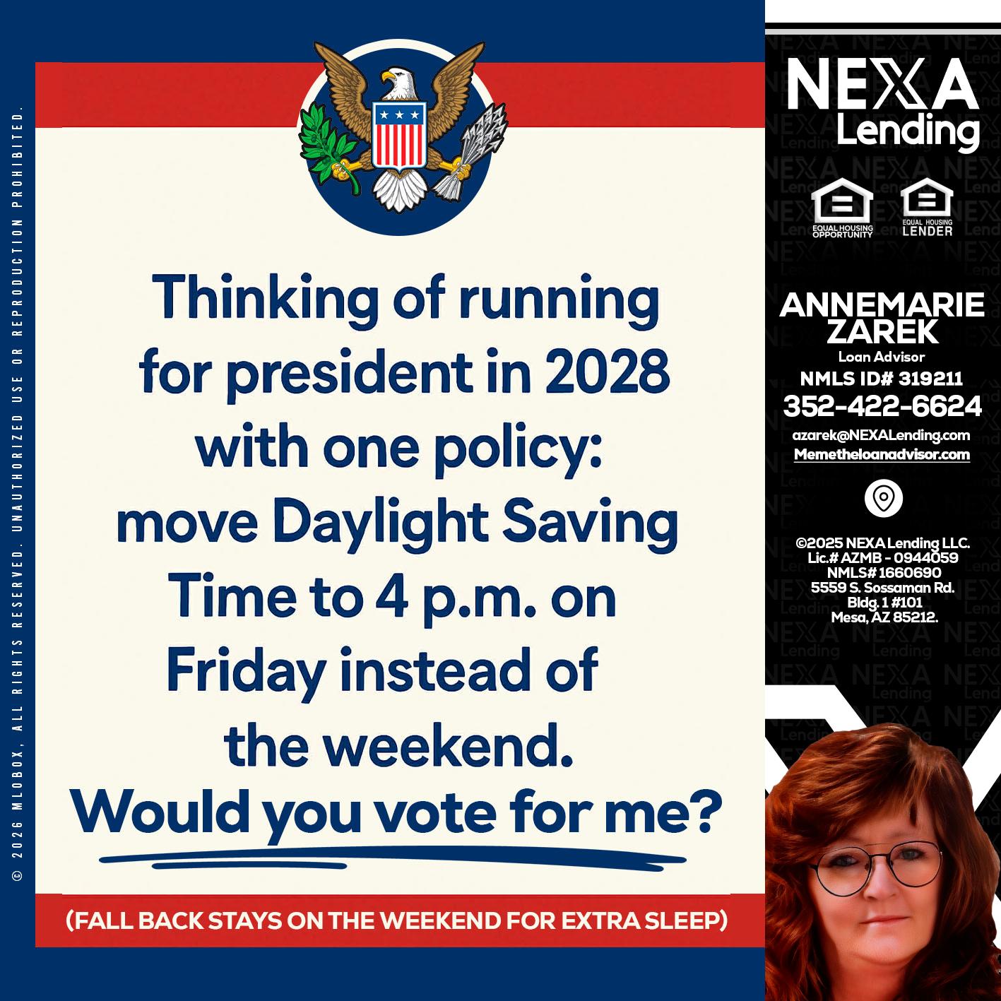 THINKING OF RUNING - AnneMarie Zarek -Mortgage Loan Originator