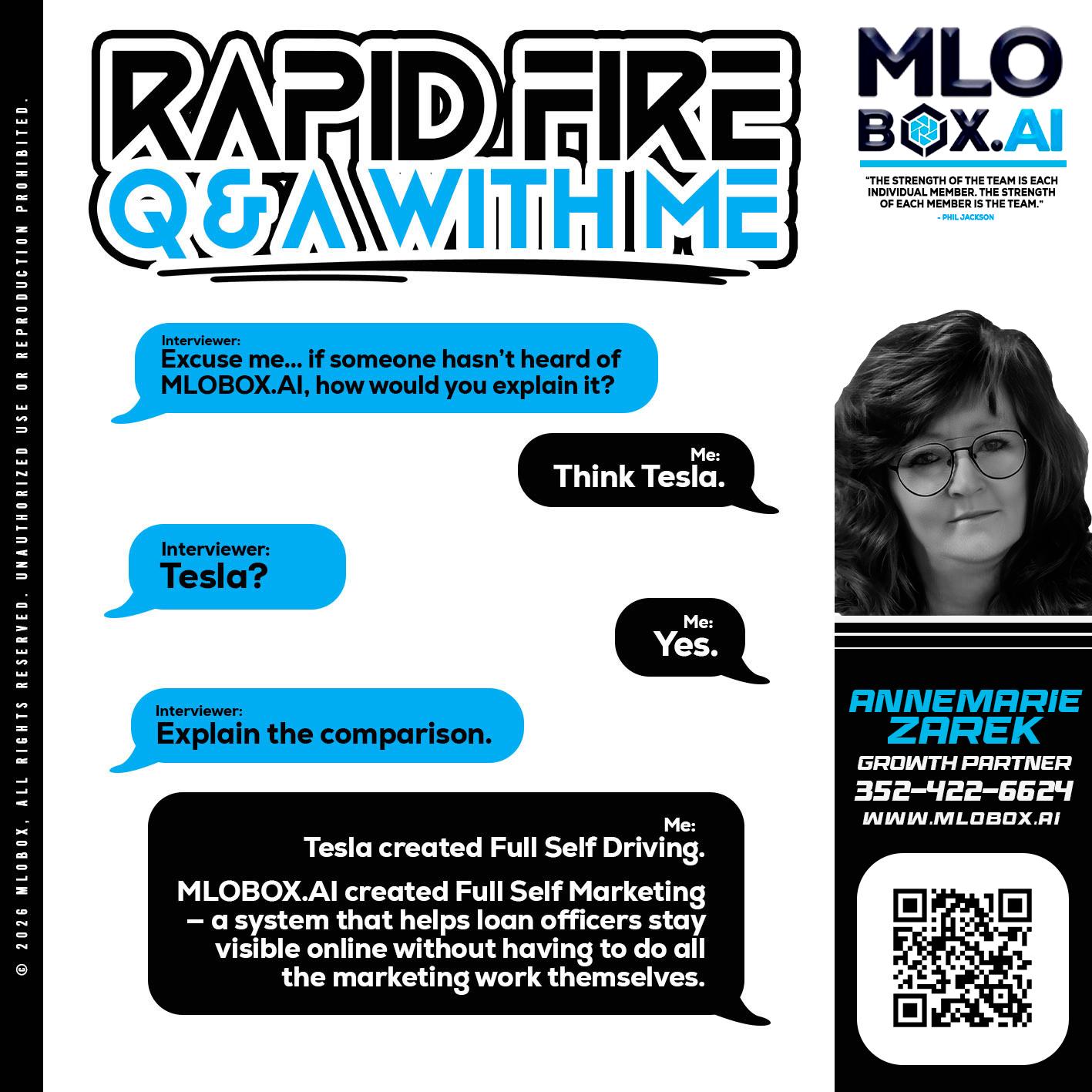 RAPID FIRE Q&A - AnneMarie Zarek -Mortgage Loan Originator