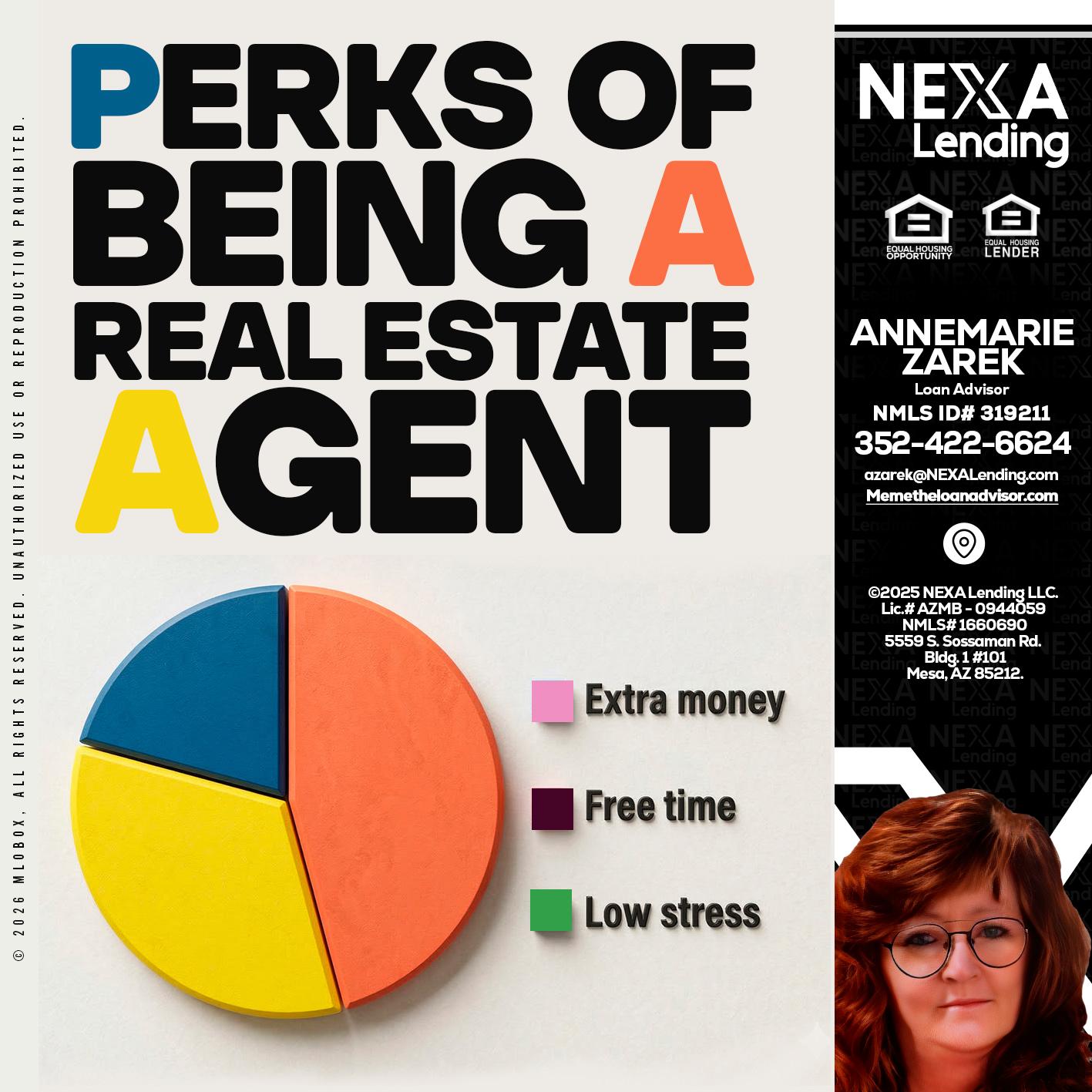 PERKS OF BEING - AnneMarie Zarek -Mortgage Loan Originator