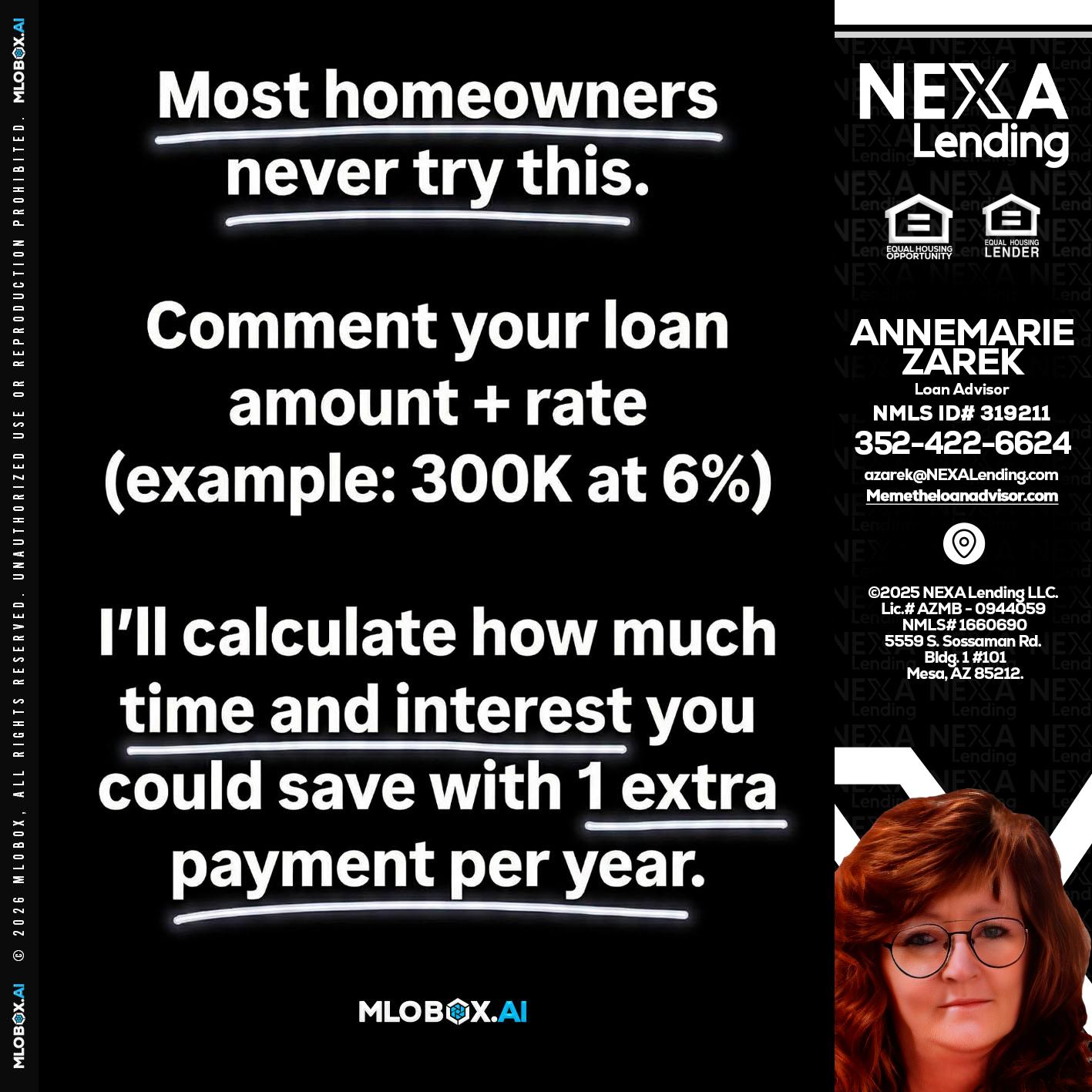 most owners - AnneMarie Zarek -Mortgage Loan Originator