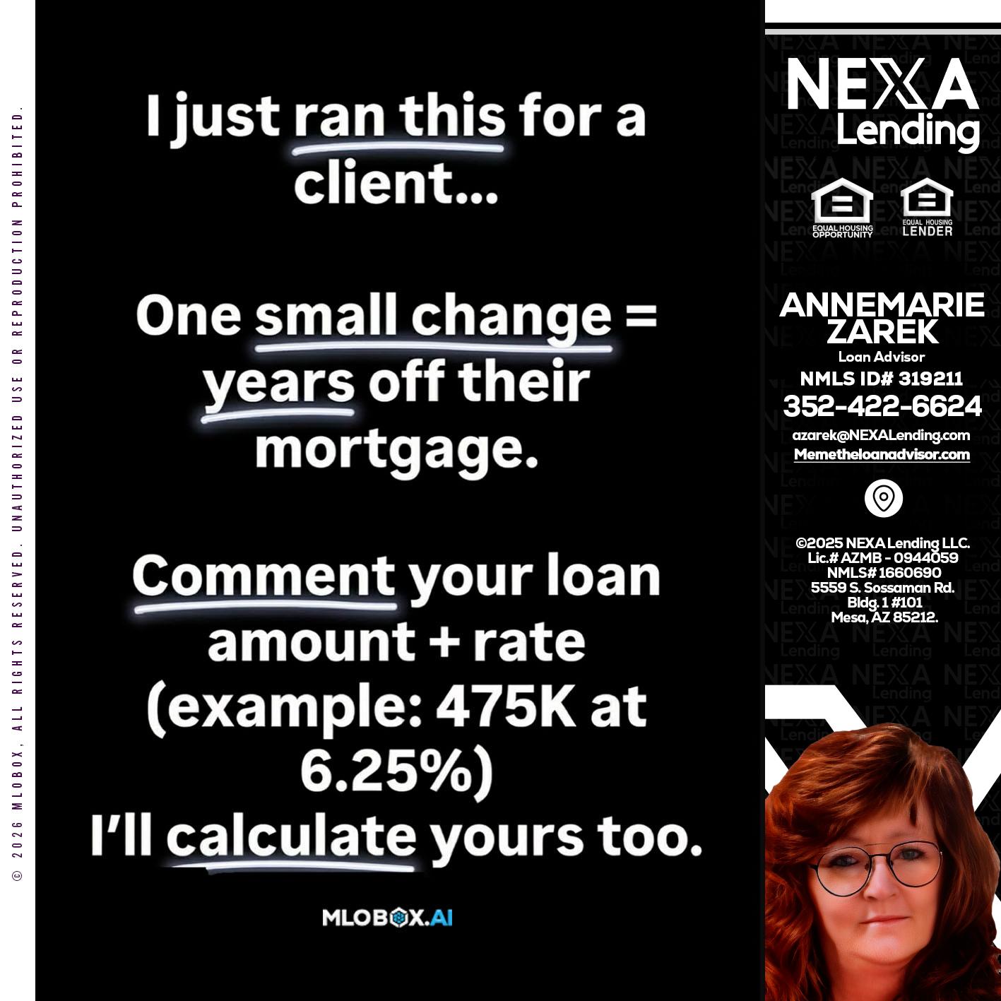 I JUST RAN - AnneMarie Zarek -Mortgage Loan Originator